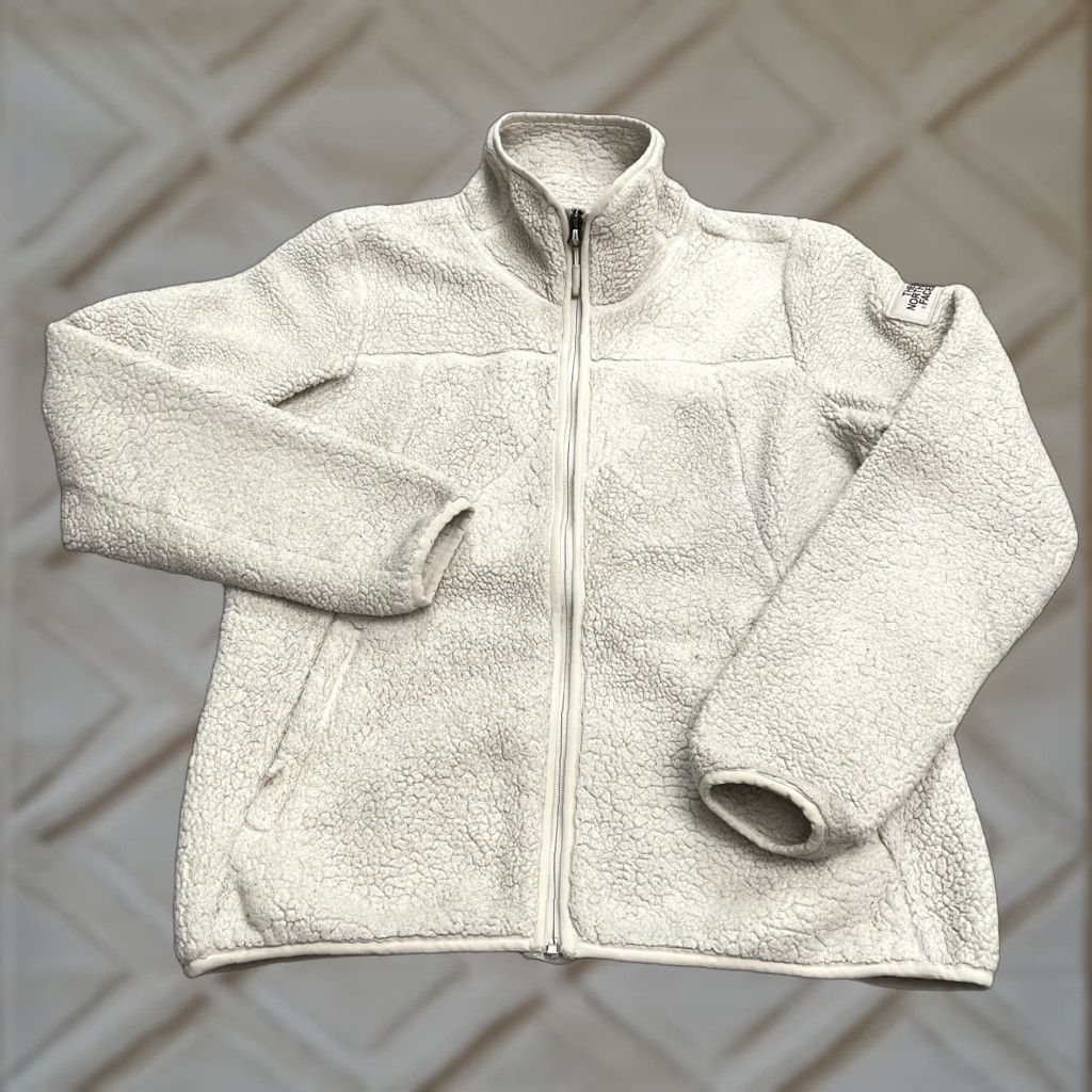 The North Face The North Face Campshire Jacket Womens M Beige Oatmeal Fleece Full Zip Pockets Logo Regular Size M / US 6-8 / IT 42-44 - 1 Thumbnail