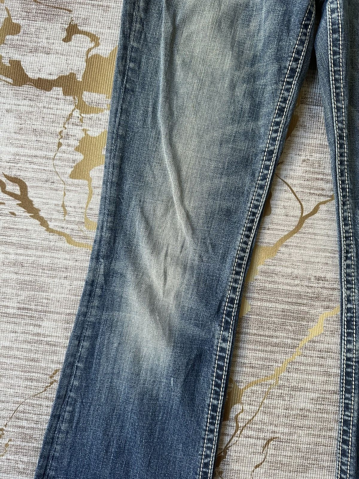 Tornado Mart FLARE Be/Rock For Express Distressed Denim Size 27" / US 4 / IT 40 - 9 Thumbnail