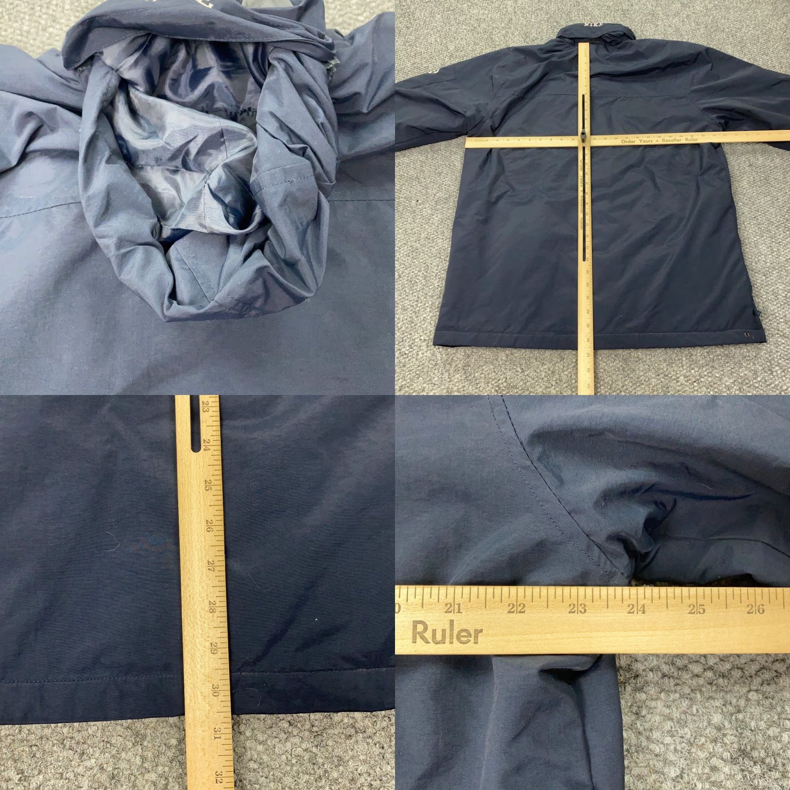 Nike VINTAGE Nike ACG Jacket Mens 2XL Blue Bomber Full Zip Hooded 90s Outdoor All Seasons Pockets Size US XXL / EU 58 / 5 - 9 Thumbnail