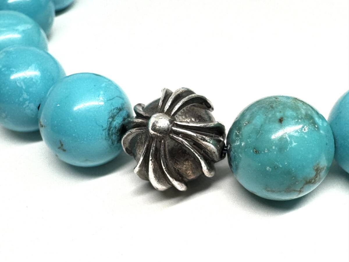 Chrome Hearts Chrome Hearts Turquoise Beaded Bracelet 925 Silver Size ONE SIZE - 2 Thumbnail