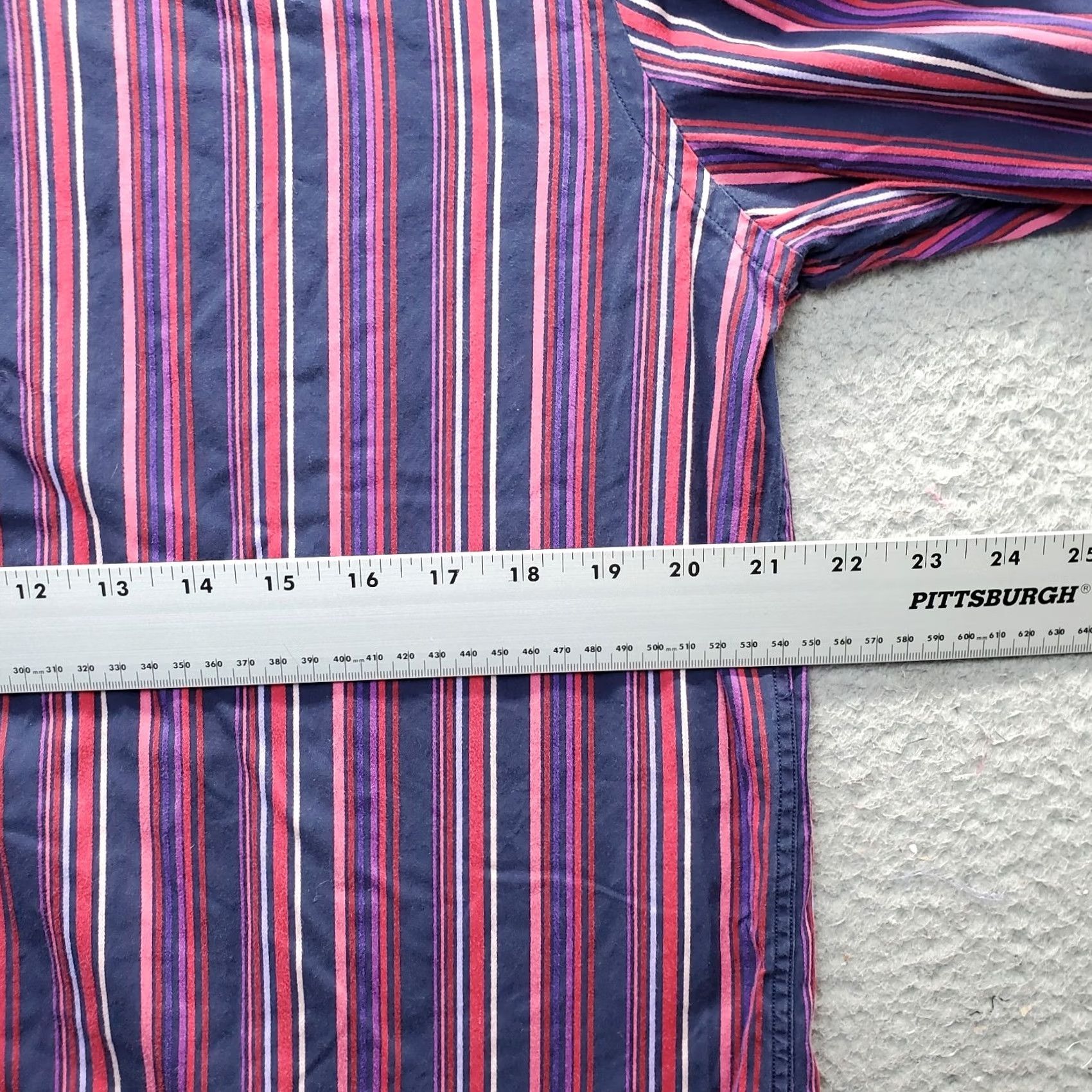BUGATCHI Bugatchi Uomo Shirt Mens XL Multicolor Striped Long Sleeve Collared Button Up Regular Fit Size US XL / EU 56 / 4 - 4 Thumbnail