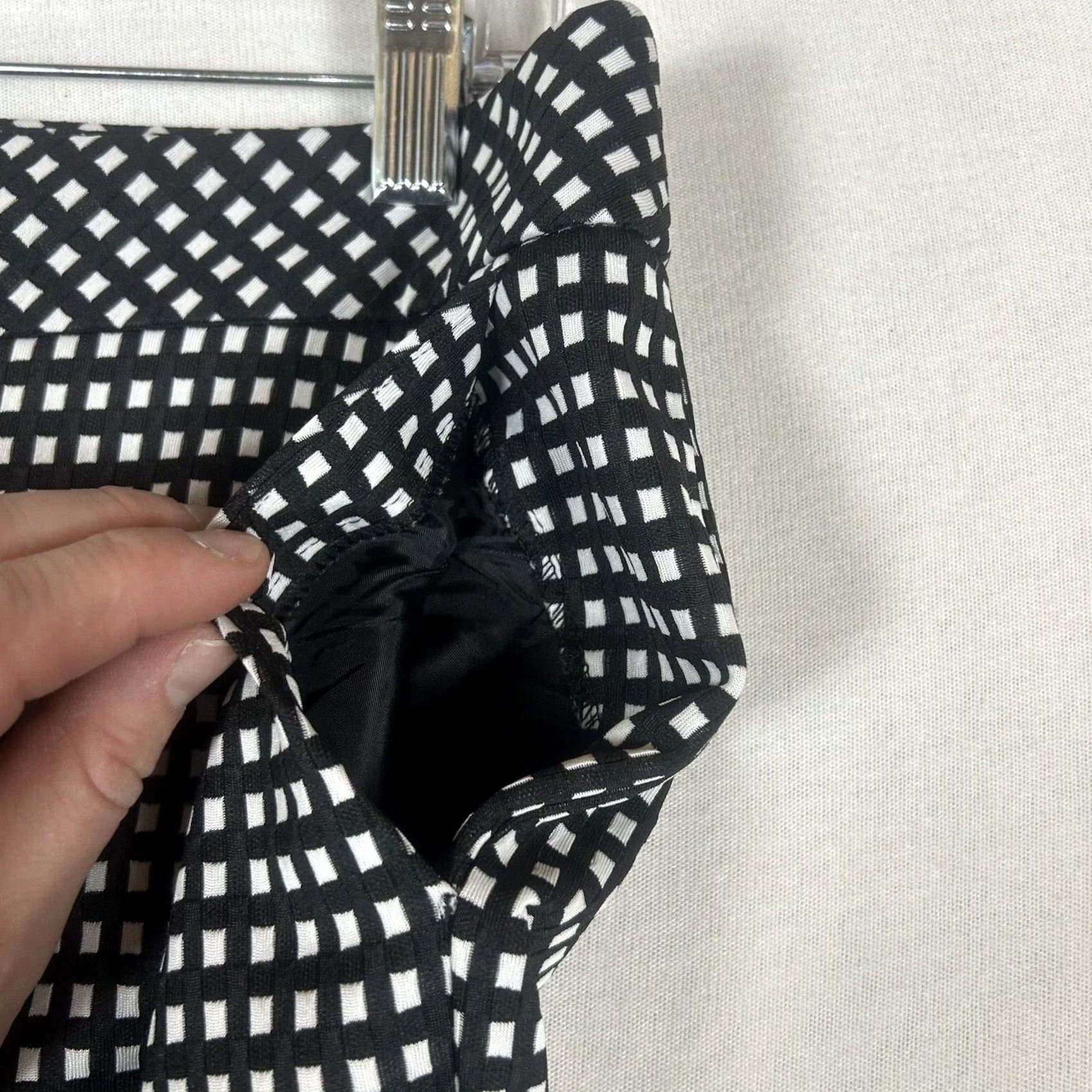 Express Express Columnist Pants Womens Size 6 Regular Black White Houndstooth Plaid Work Shirt? Size 28" / US 6 / IT 42 - 5 Thumbnail