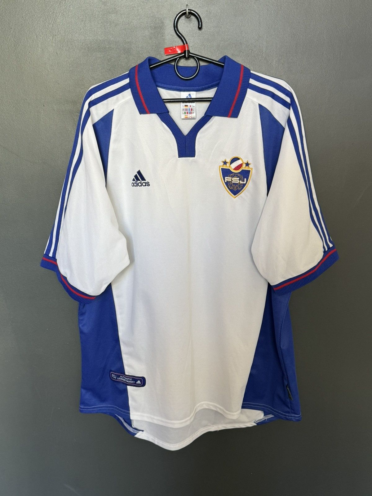 Adidas Yugoslavia National Team 00/01 Away Football Jersey T-Shirt Size US XL / EU 56 / 4 - 1 Thumbnail