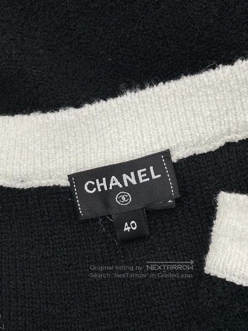 Chanel Chanel Black White Sling Dress Double C. Size US L / EU 52-54 / 3 - 5 Thumbnail