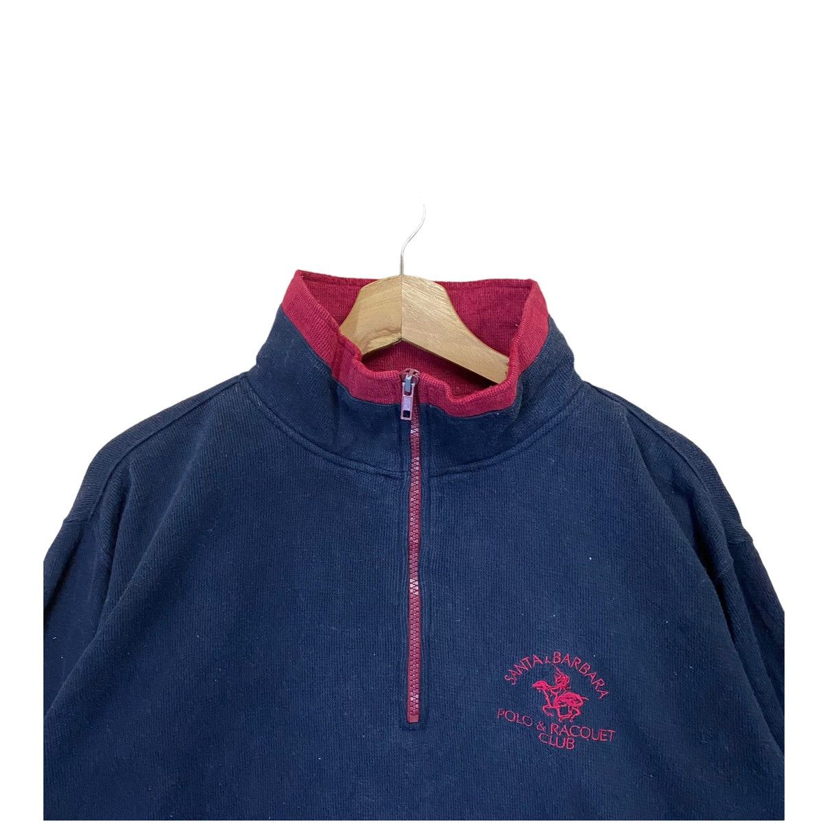 Japanese Brand × Vintage Santa Barbara Small Logo Halfzip Sweatshirt Size US M / EU 48-50 / 2 - 4 Thumbnail