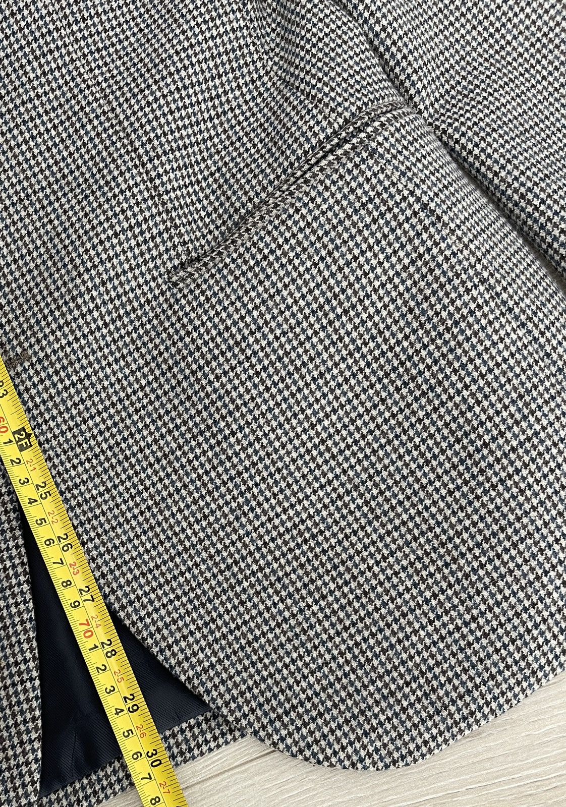 Marks & Spencer Marks & Spencer Wool Blazer Jacket Brown Mix Houndstooth 38R Size 38R - 11 Thumbnail