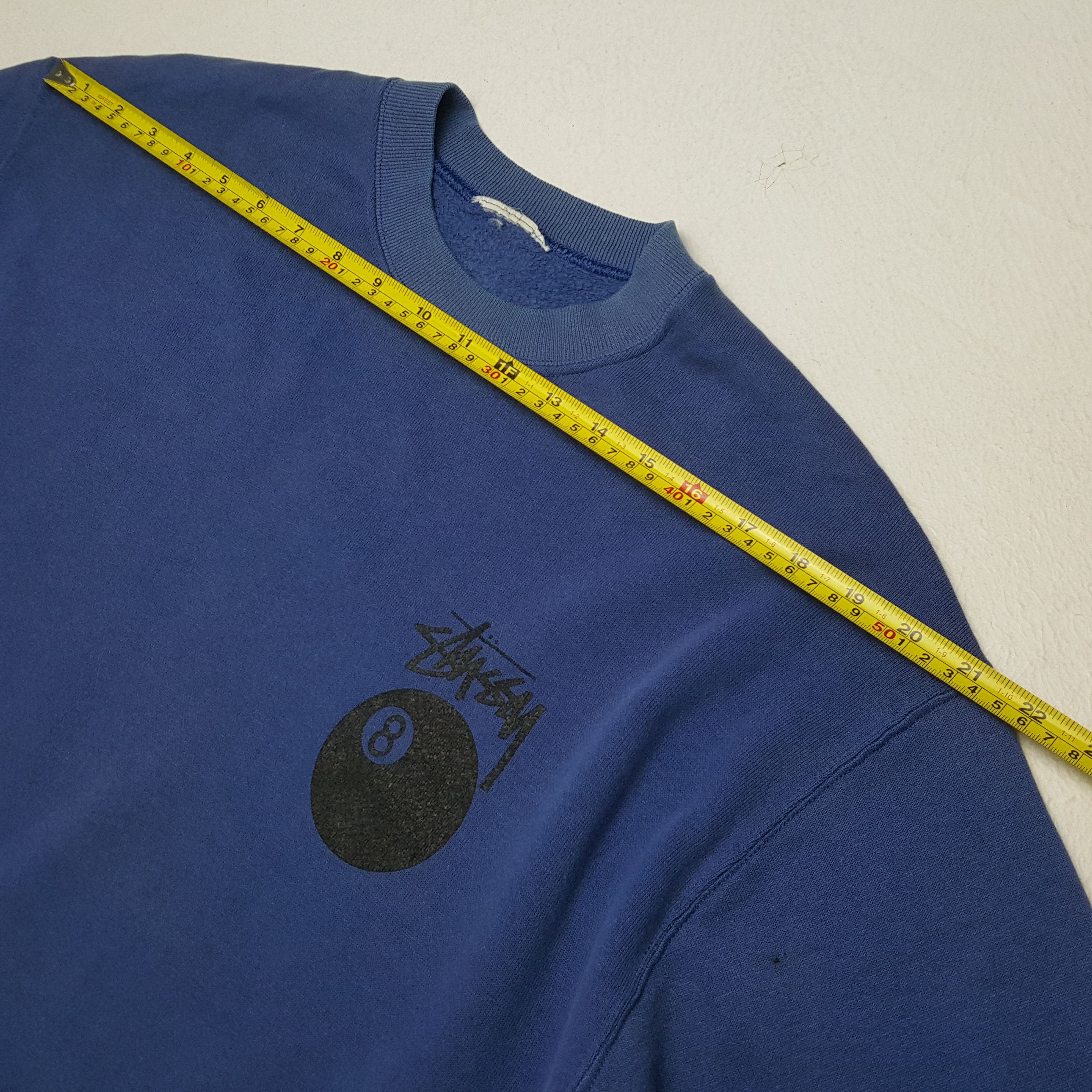 Stussy × Vintage Vintage STUSSY x 8 Ball Streetwear Skateboard Sweatshirts Size US M / EU 48-50 / 2 - 5 Thumbnail