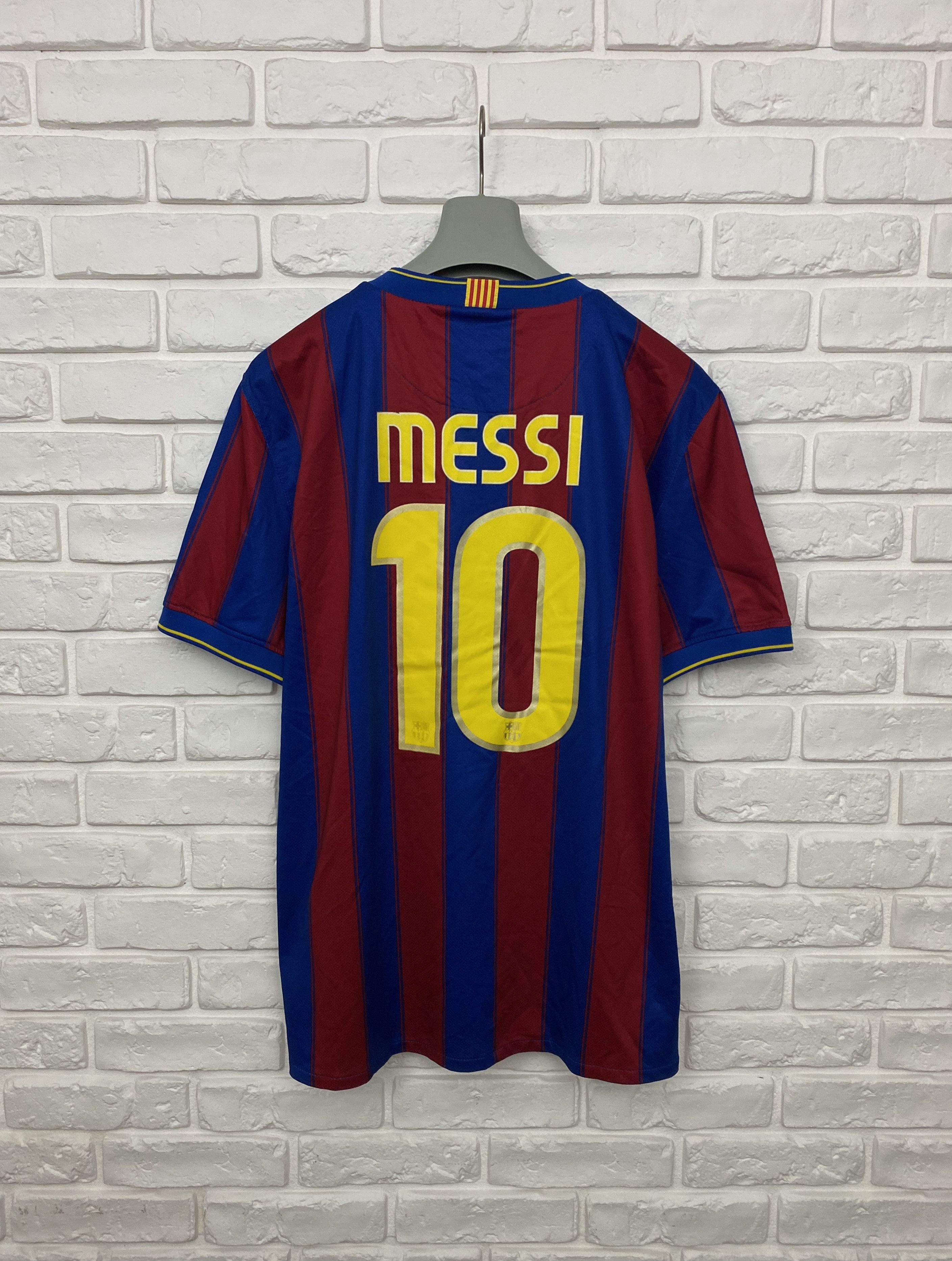 image of F C Barcelona x Nike Barcelona 2009 2010 Home Messi Soccer Football Shirt Xl, Men's