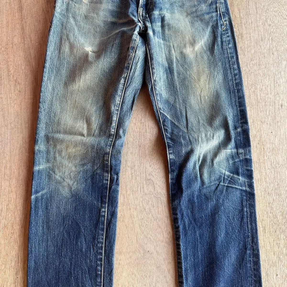 Japanese Brand W31 L32 🔥 DISTRESSED DENIM VINTAGE STOOGE&CO. JEANS PANTS Size US 31 - 4 Thumbnail
