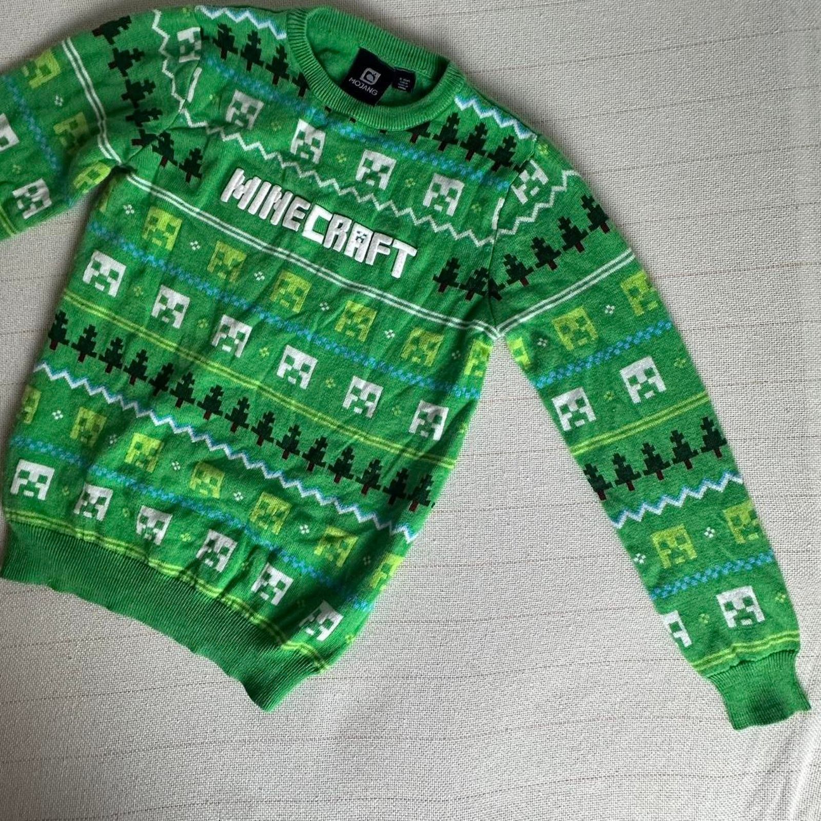 Other Mojang Minecraft Sweater Jumper 158cm Long Sleeve Gaming Size US XL / EU 56 / 4 - 5 Thumbnail