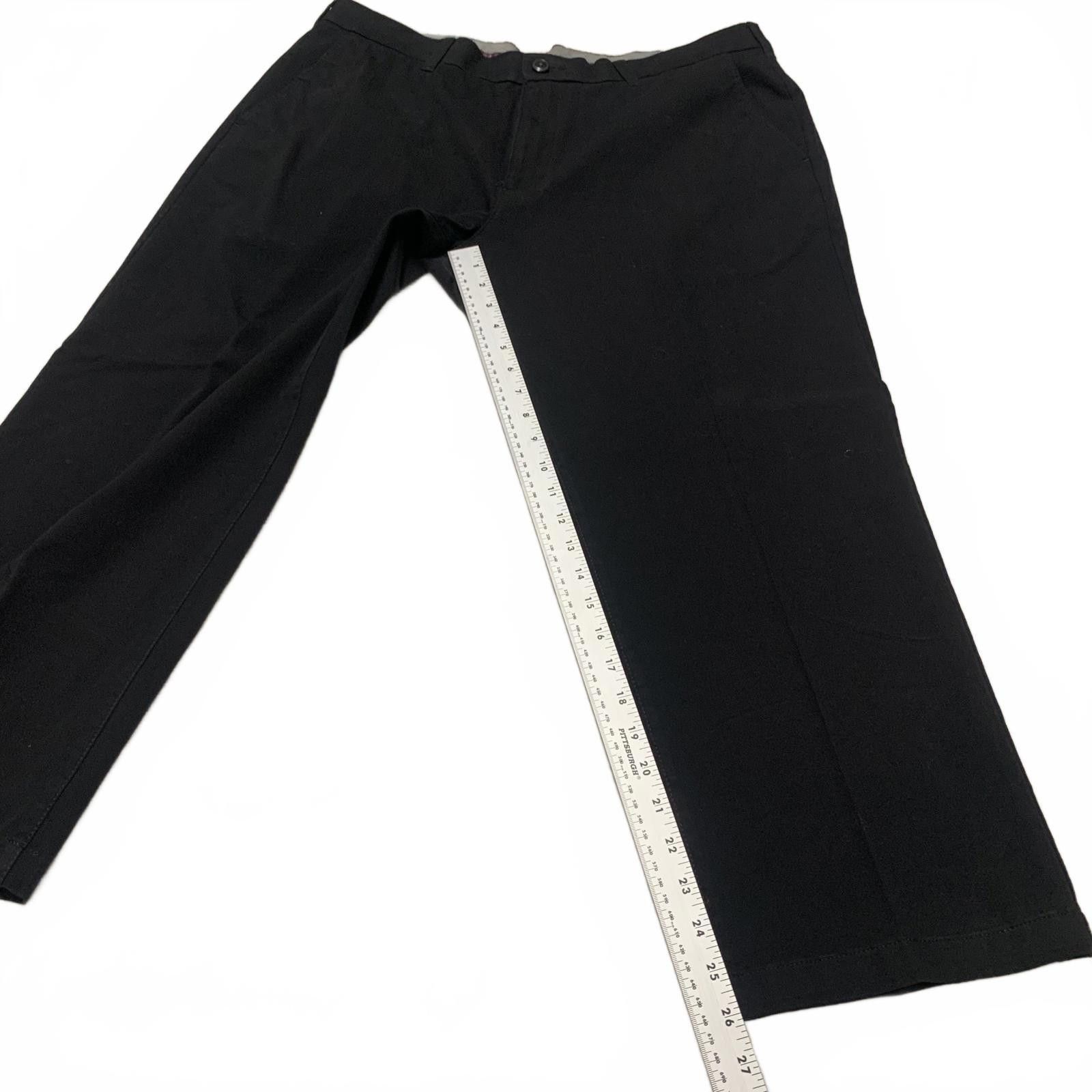 Other JM Haggar Men's Sz 38 Black Wide Leg Pants Size 46R - 3 Thumbnail