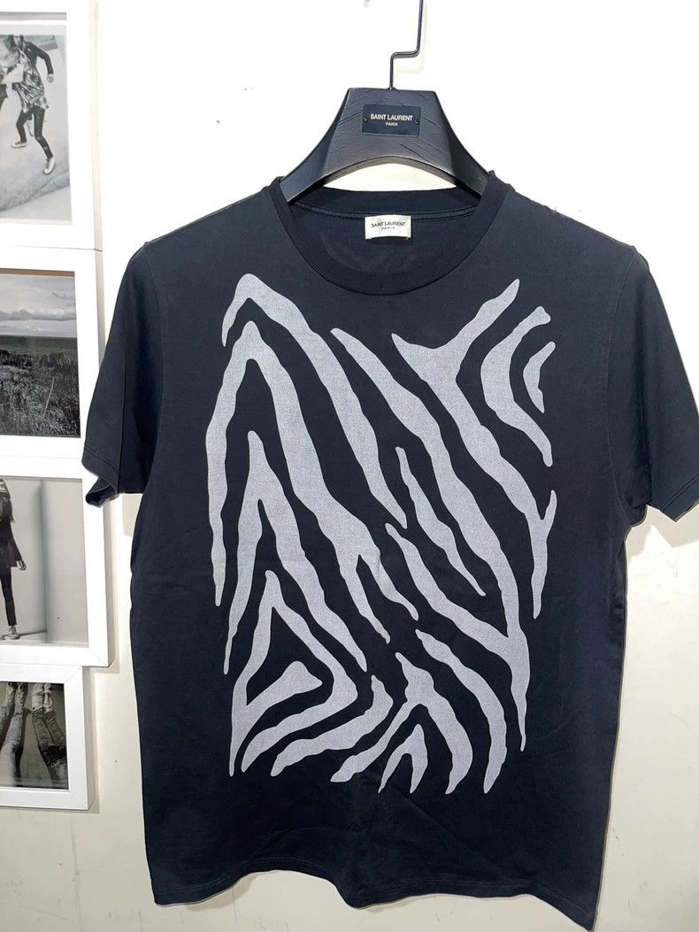 Saint Laurent Paris Saint Laurent 16ss black and grey zebra print reversible pr Size US M / EU 48-50 / 2 - 1 Thumbnail