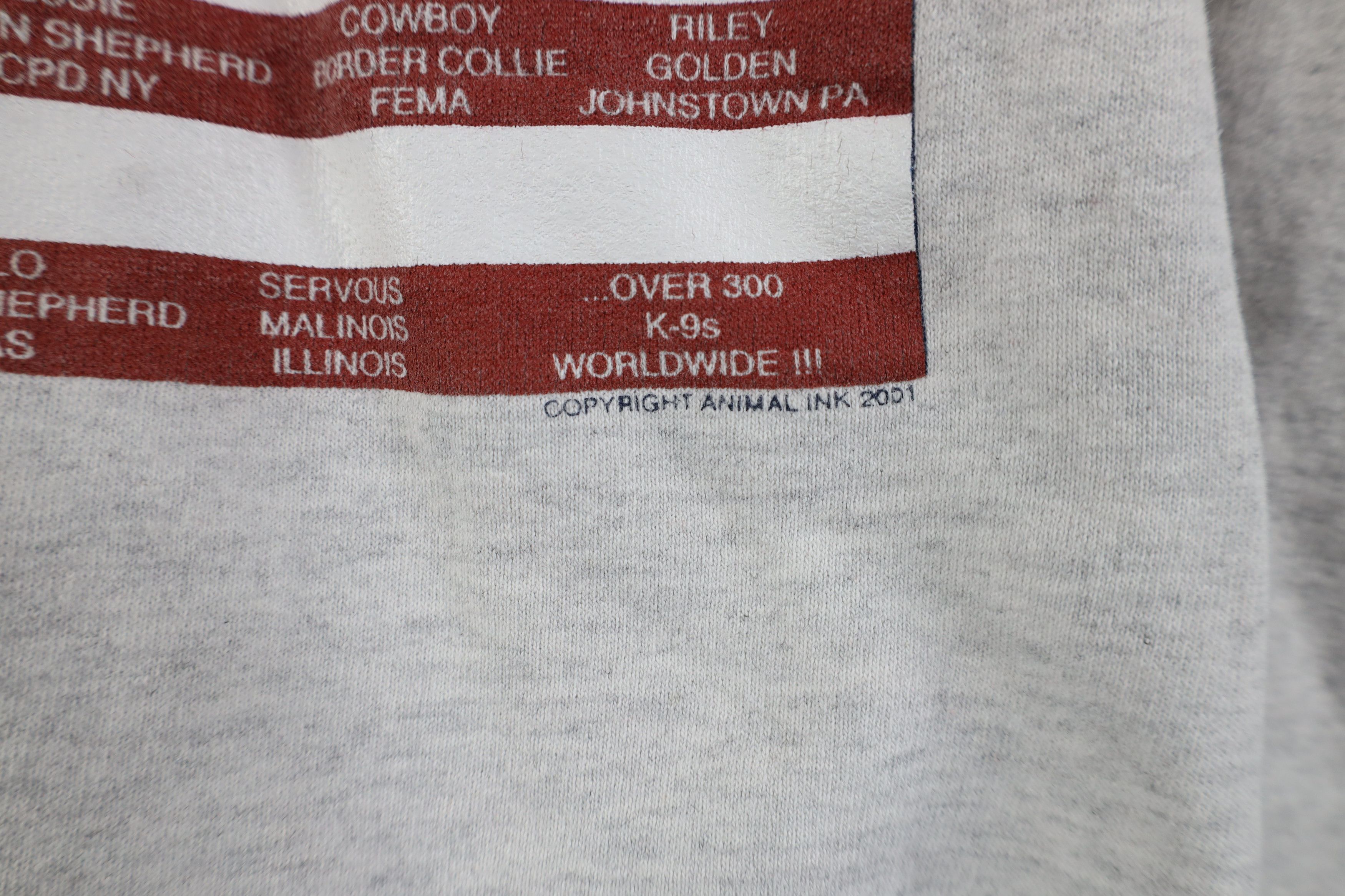 Vintage Vintage Y2K 2001 K9 Dog Memorial USA Flag Sweatshirt Size XL / US 12-14 / IT 48-50 - 7 Thumbnail