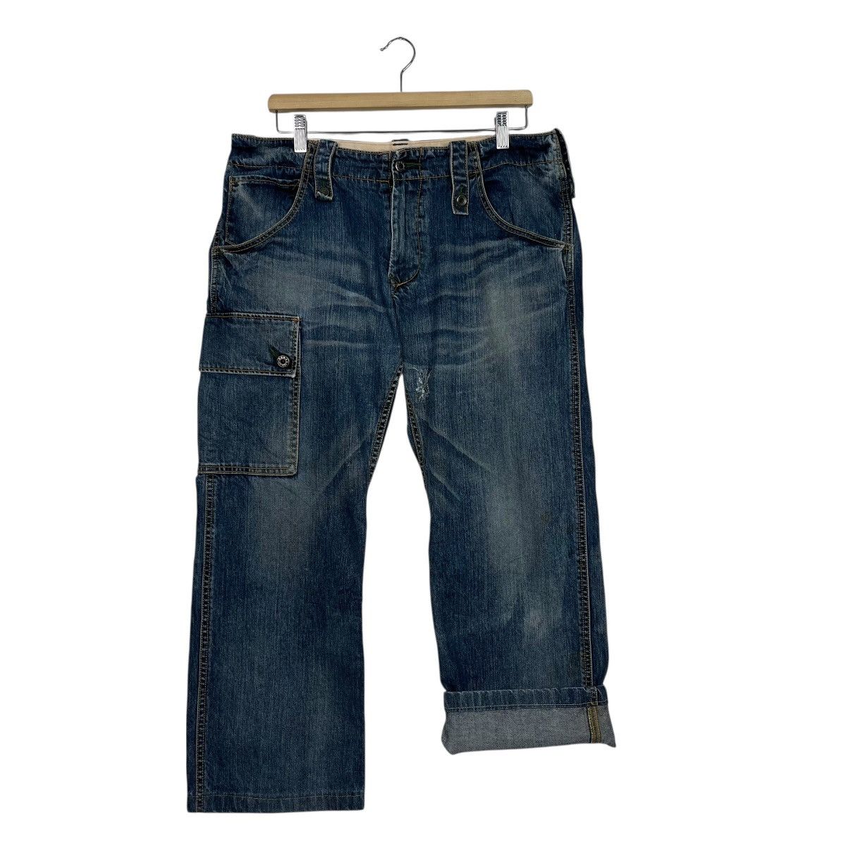 Japanese Brand Vintage Blue Way Tactical Denim Size US 34 / EU 50 - 12 Thumbnail