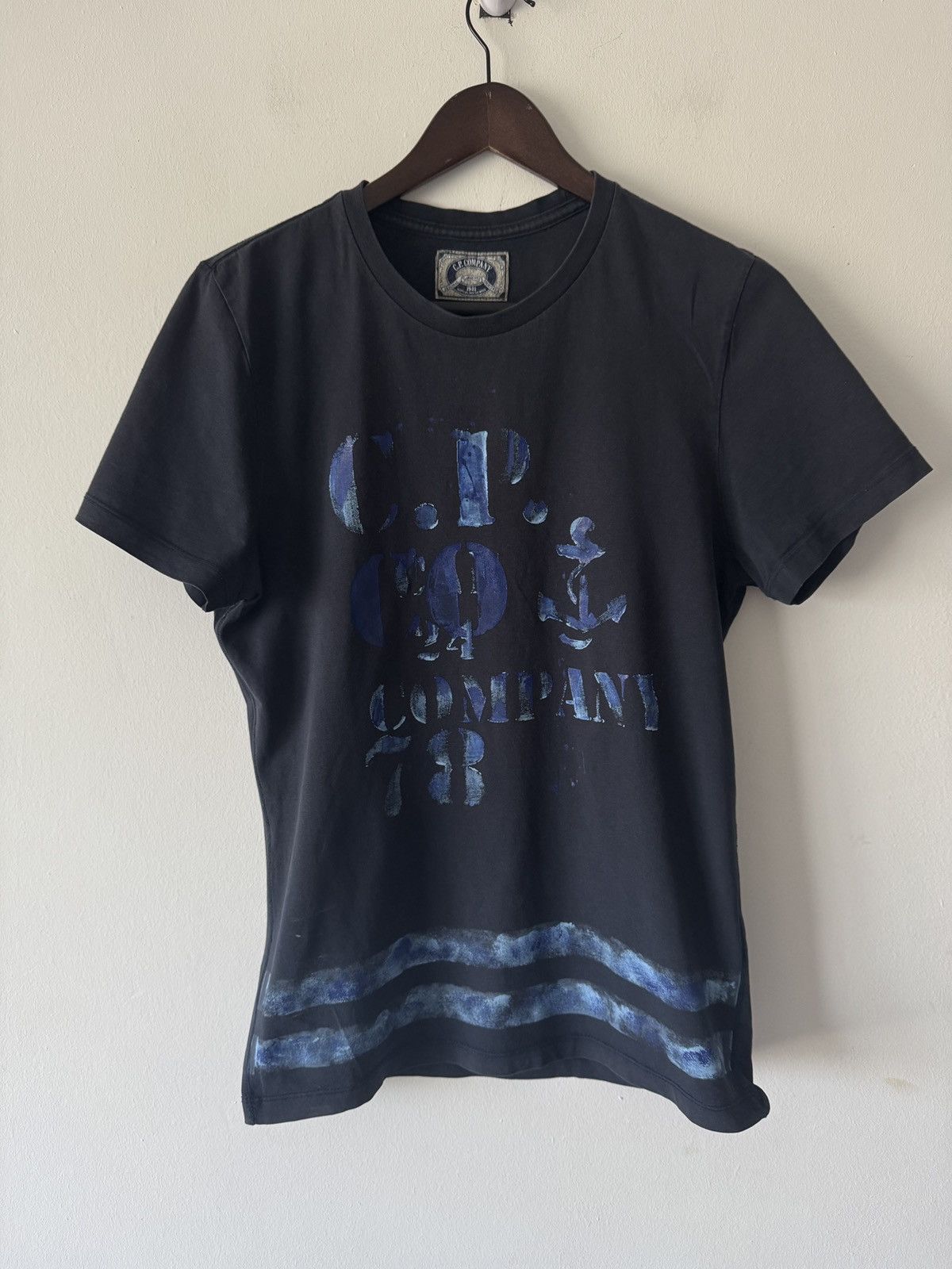 C.P. Company × Vintage 🔥 C.P Company Hand Printed T-Shirt Size US S / EU 44-46 / 1 - 1 Thumbnail