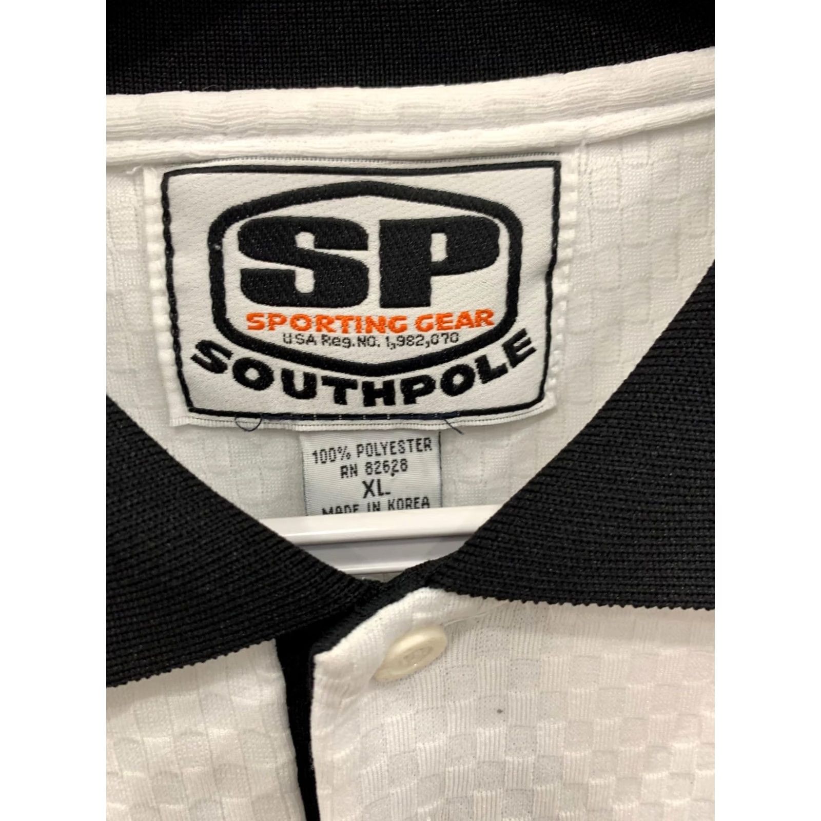 Southpole VINTAGE Southpole Polo Shirt Men’s XL Black White Orange Sporting Gear Y2K Size US XL / EU 56 / 4 - 3 Thumbnail