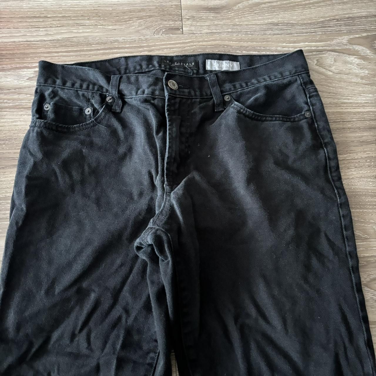 Vintage Crazy Vintage Y2K/2000s Grunge Black Skinny Denim Jeans! 32x29 Size US 32 / EU 48 - 5 Thumbnail
