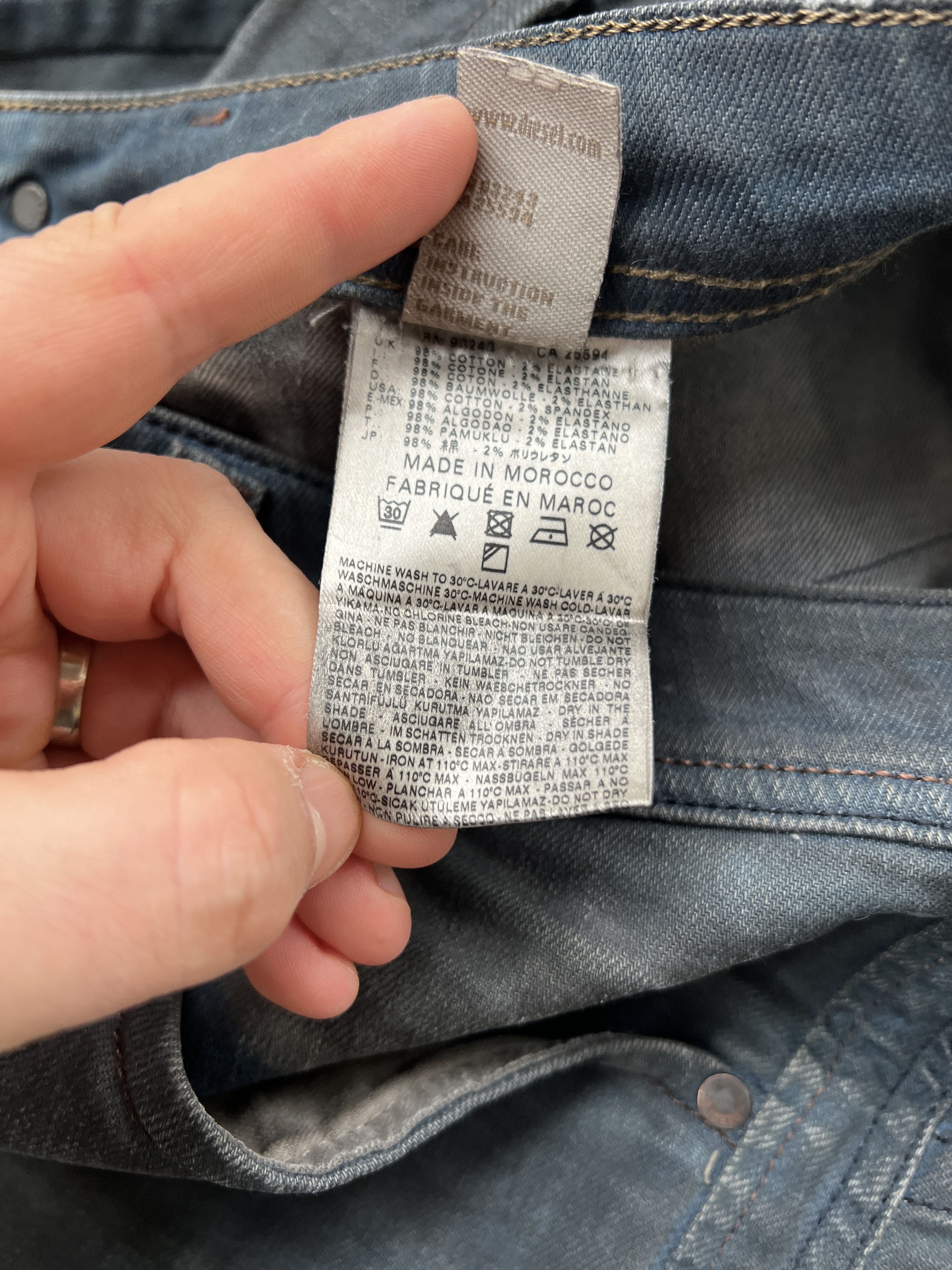 Diesel Diesel Darron Slim-Tapped Denim Pants Size US 31 - 11 Thumbnail
