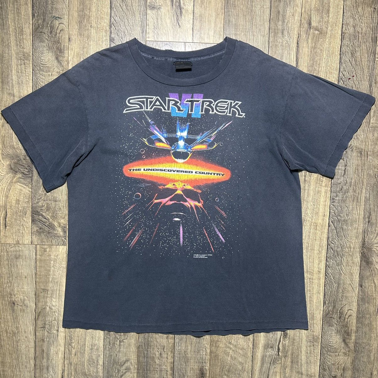 Vintage Vintage 1991 Star Trek VI Movie Promo T-Shirt XL 90s Size US XL / EU 56 / 4 - 1 Thumbnail