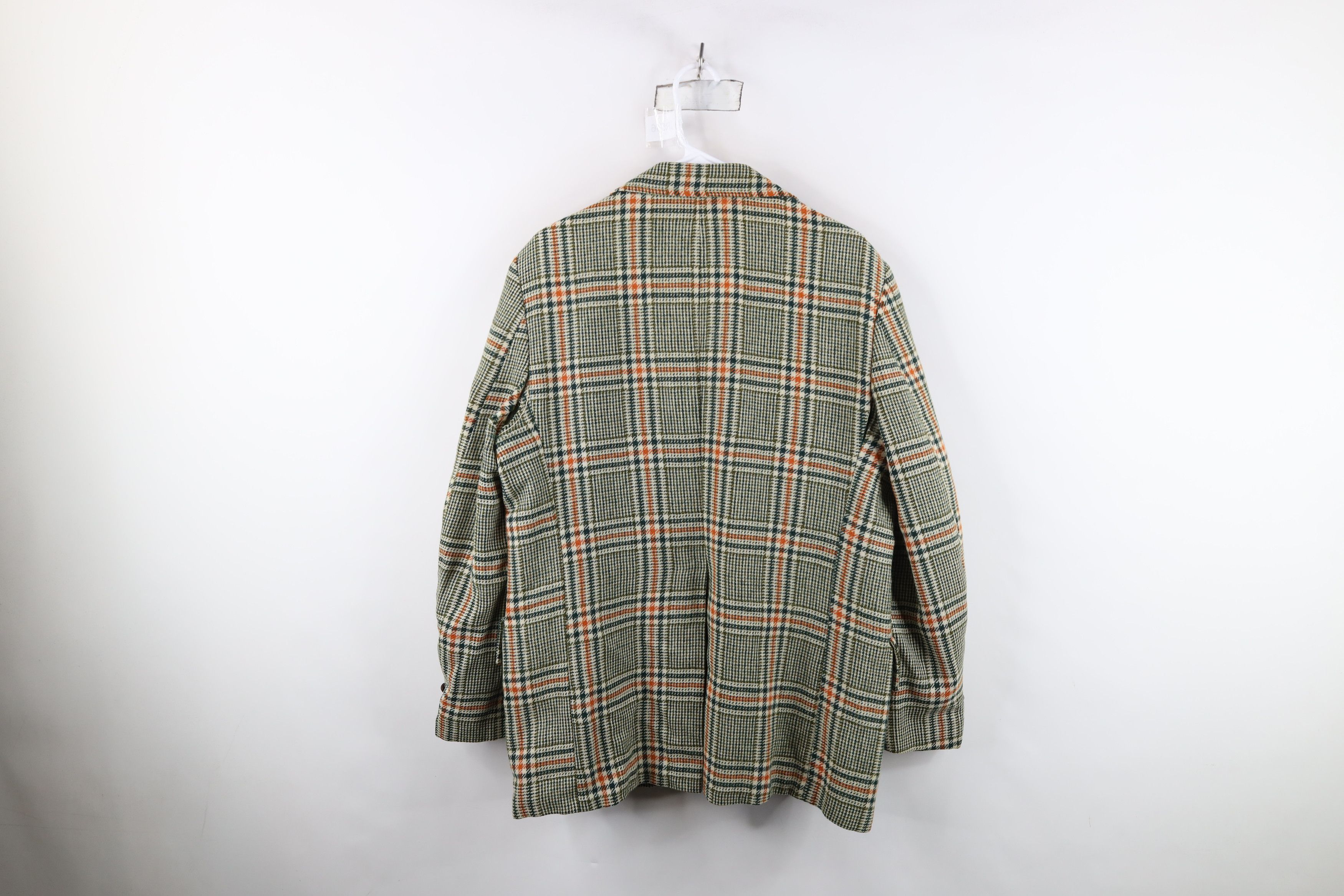 Vintage Vintage 60s 70s Wool Tweed Suit Coat Blazer Jacket Plaid USA Size US XXL / EU 58 / 5 - 14 Thumbnail