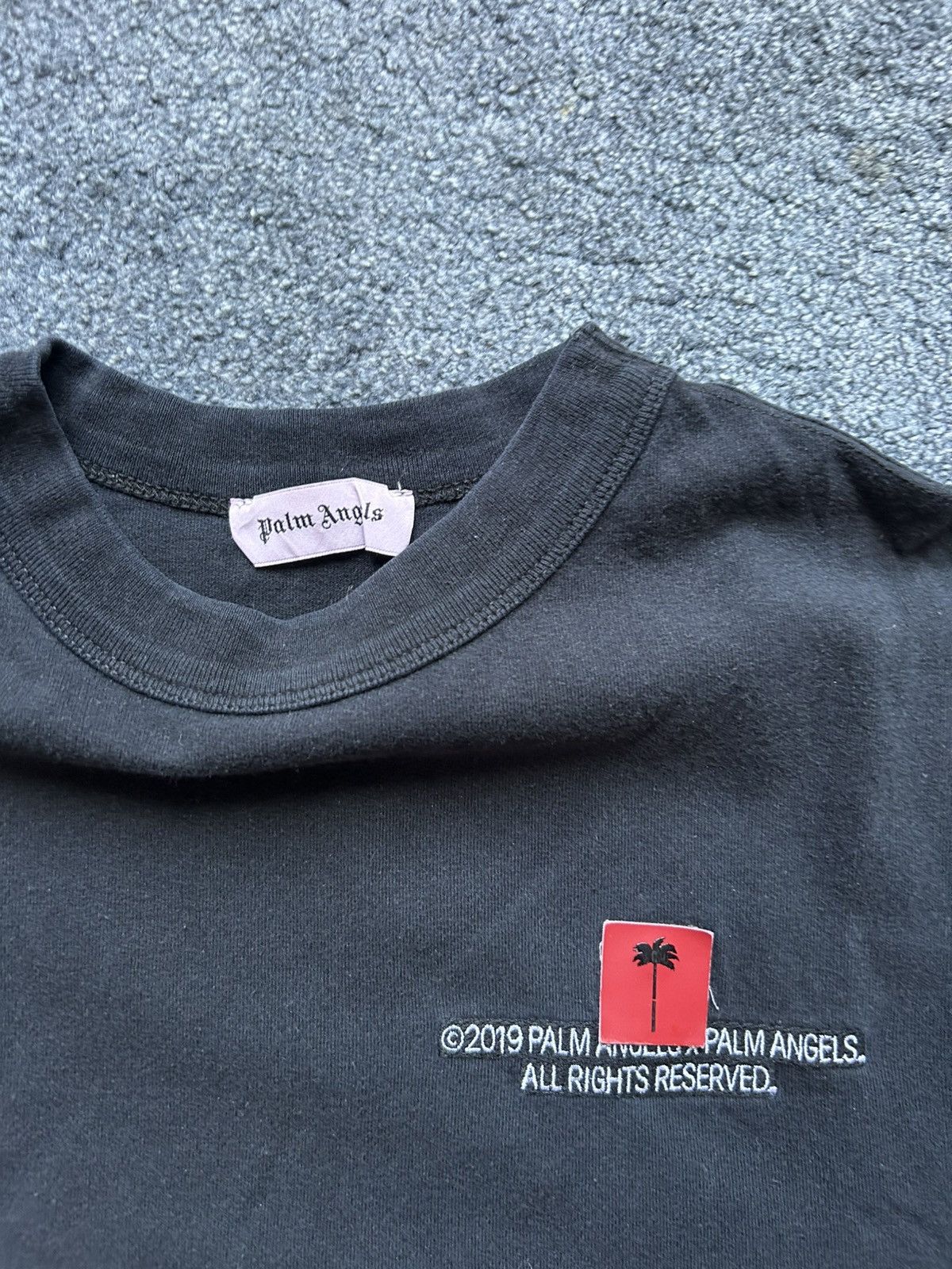 Palm Angels Palm Angels black logo T-shirt from 2019 collection. Size US XS / EU 42 / 0 - 3 Thumbnail