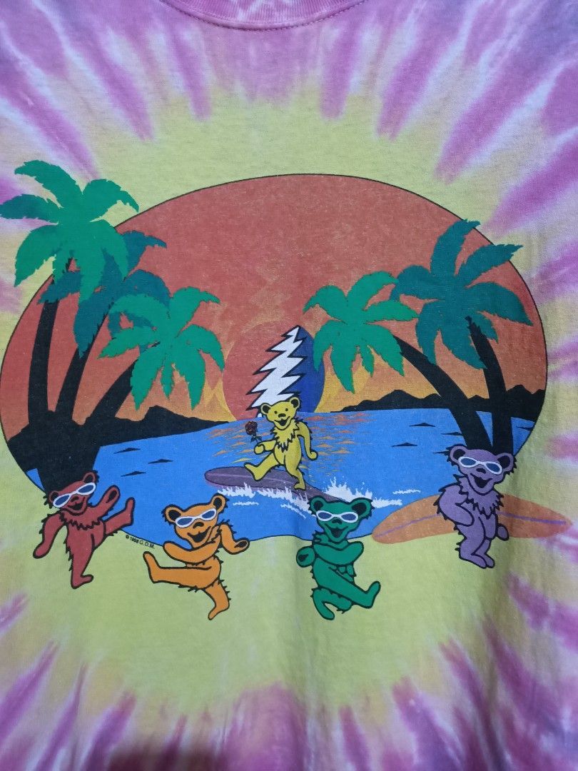 Grateful Dead Vintage 90s Grateful Dead Tie Dye Dancing Bears Tee Size US M / EU 48-50 / 2 - 2 Thumbnail