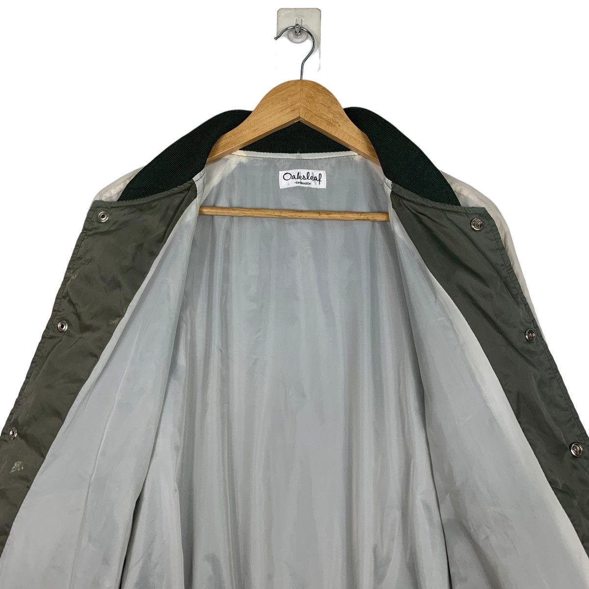 Vintage OAKSLEAF Suntory Aroma Green Coach Jacket #1049-C47 Size US M / EU 48-50 / 2 - 10 Thumbnail