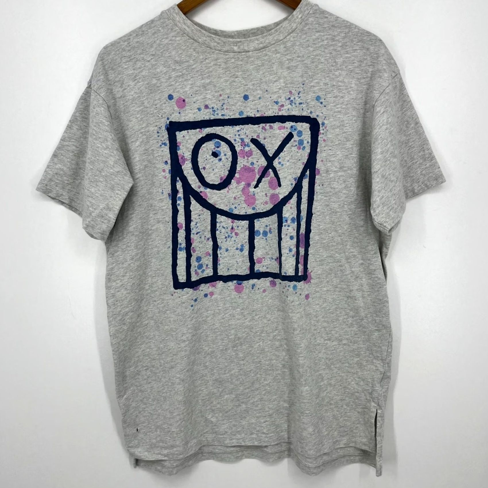 Uniqlo Uniqlo T-Shirt Men M Gray Short Sleeve Crew Neck Cotton Logo Size US M / EU 48-50 / 2 - 2 Thumbnail