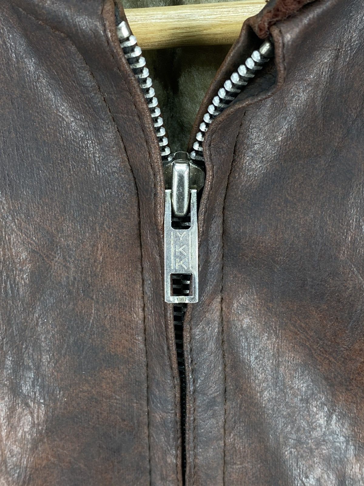Japanese Brand Vintage 90’s Y.Jac Leather Jacket Size US L / EU 52-54 / 3 - 8 Thumbnail