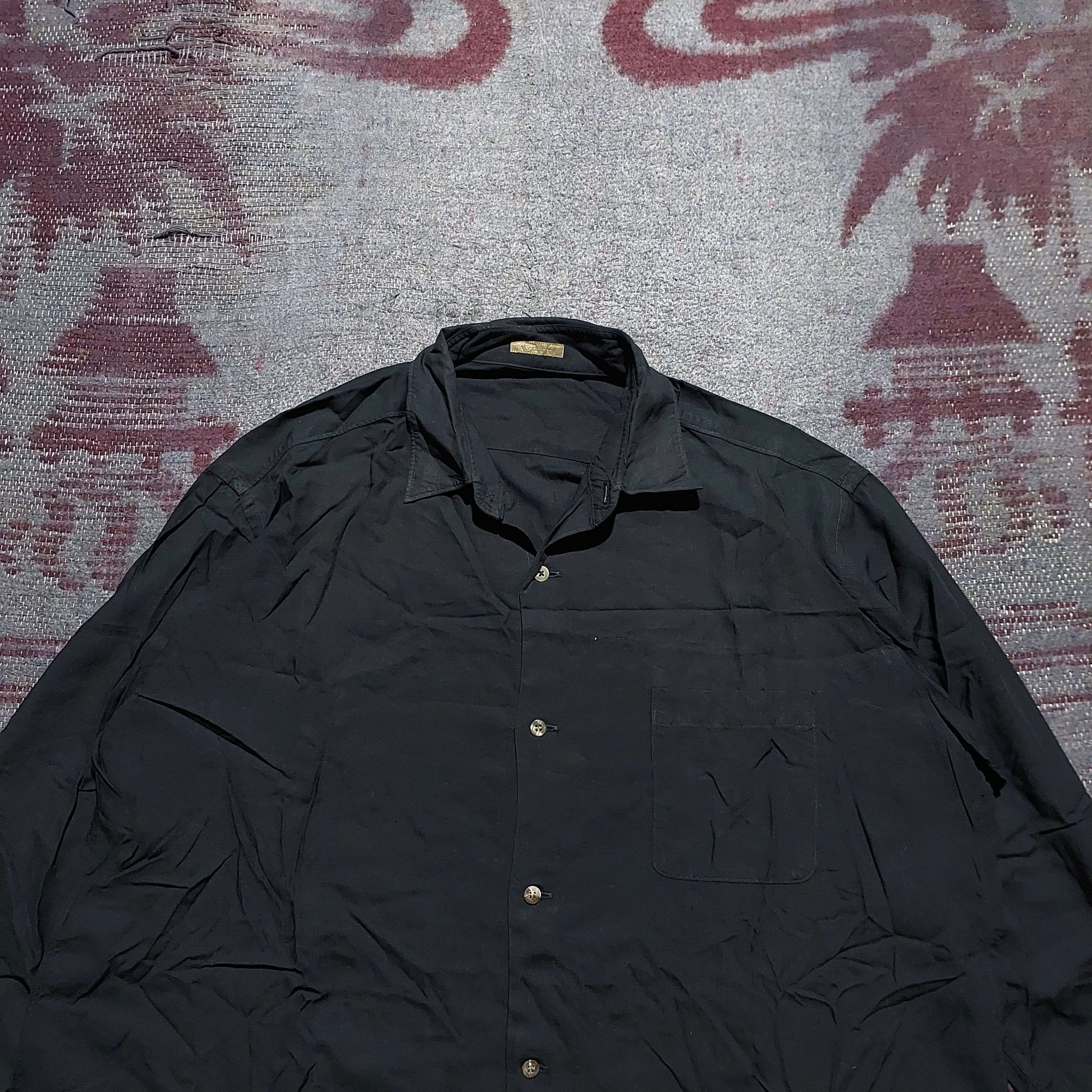 Yohji Yamamoto Y's for men black basic long sleeve shirt Size US XL / EU 56 / 4 - 2 Thumbnail