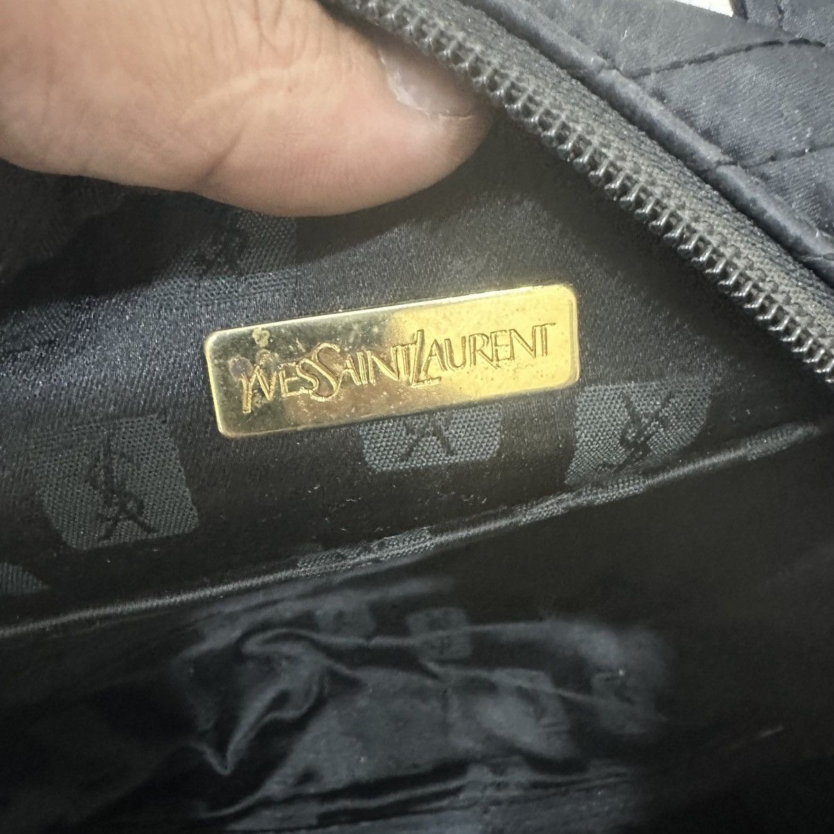 Yves Saint Laurent ‼️LASTDROP‼️ YVES SAINT LAURENT NAVY NYLON HANDBAG YSL Size ONE SIZE - 10 Thumbnail