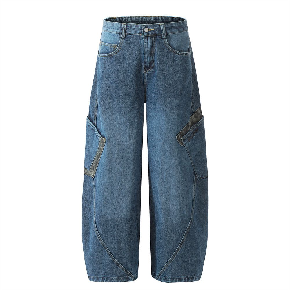 Vintage Men's vintage leopard print patchwork pocket scimitar jeans Size US 32 / EU 48 - 1 Thumbnail