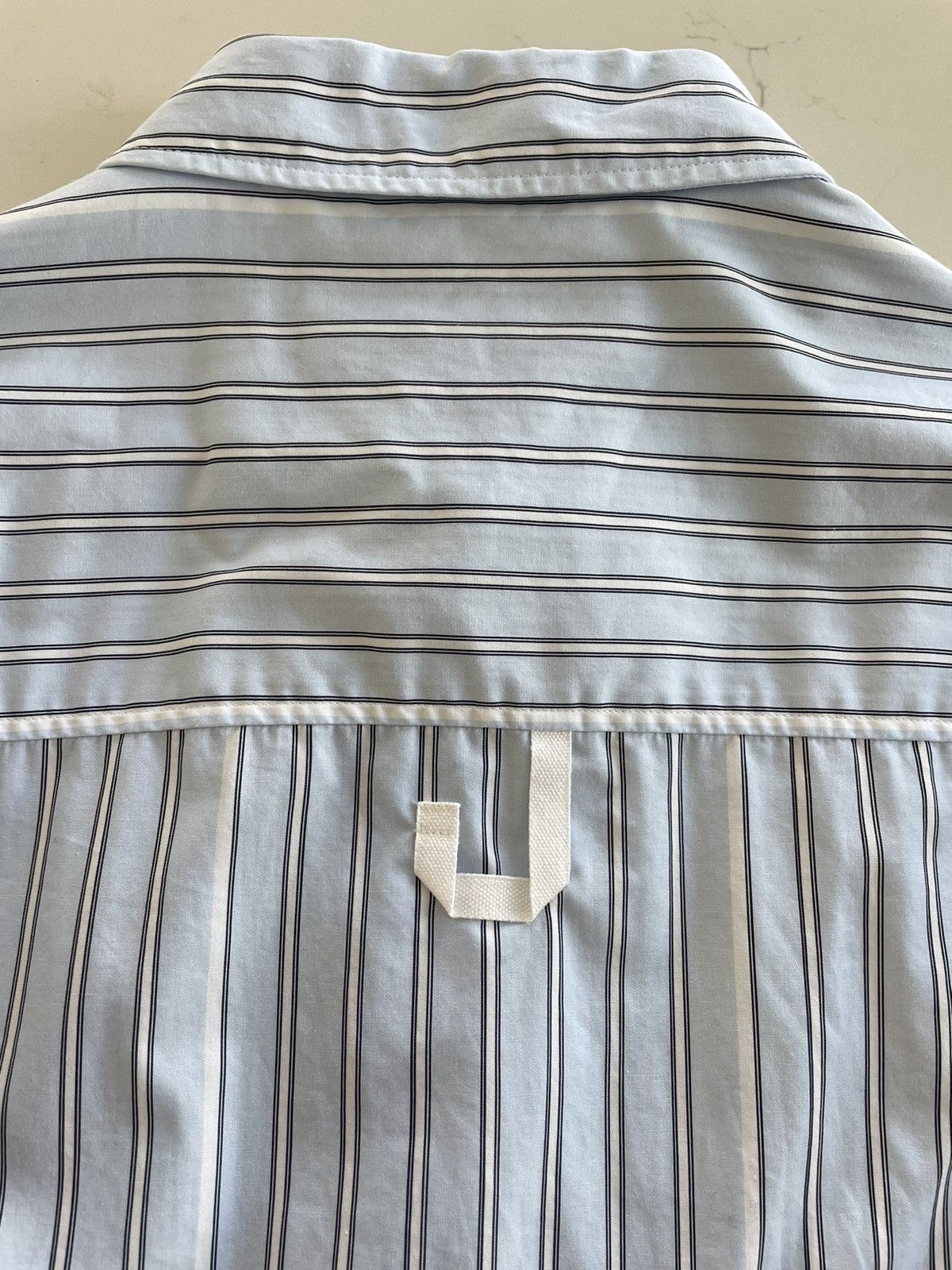 Jacquemus Jacquemus Long Sleeve Shirt - Blue Stripe Size US M / EU 48-50 / 2 - 1 Thumbnail