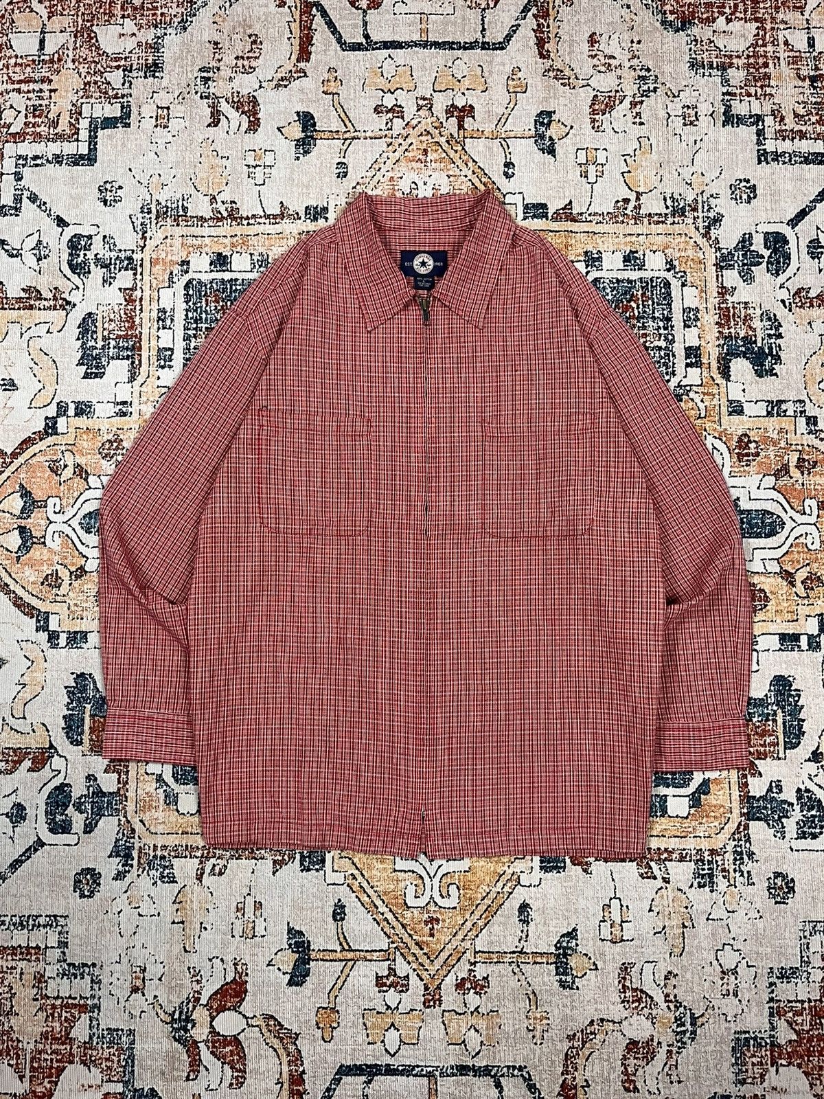 Converse Vtg Converse Plaid Overshirt Zip Up Size US M / EU 48-50 / 2 - 1 Thumbnail