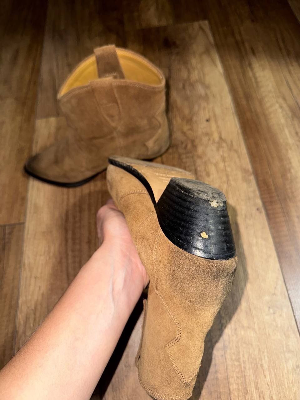Isabel Marant Isabel Marant Dewina Suede Western Boots Camel 38 Size US 8 / IT 38 - 8 Thumbnail