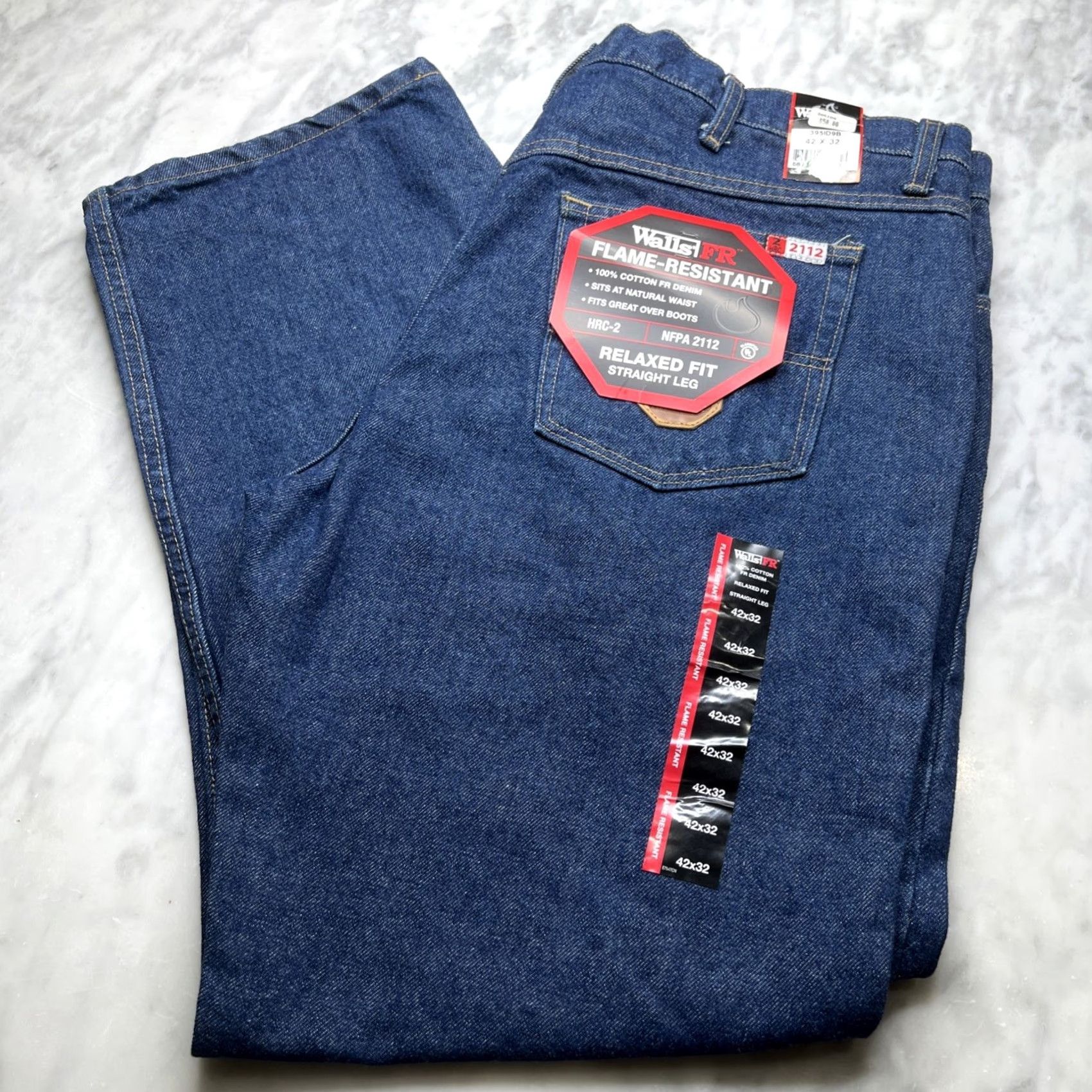 Walls Walls FR Mens Jeans 42x32 Relaxed Fit Over Boots Flame-Resistant NWT Size US 42 / EU 58 - 2 Thumbnail