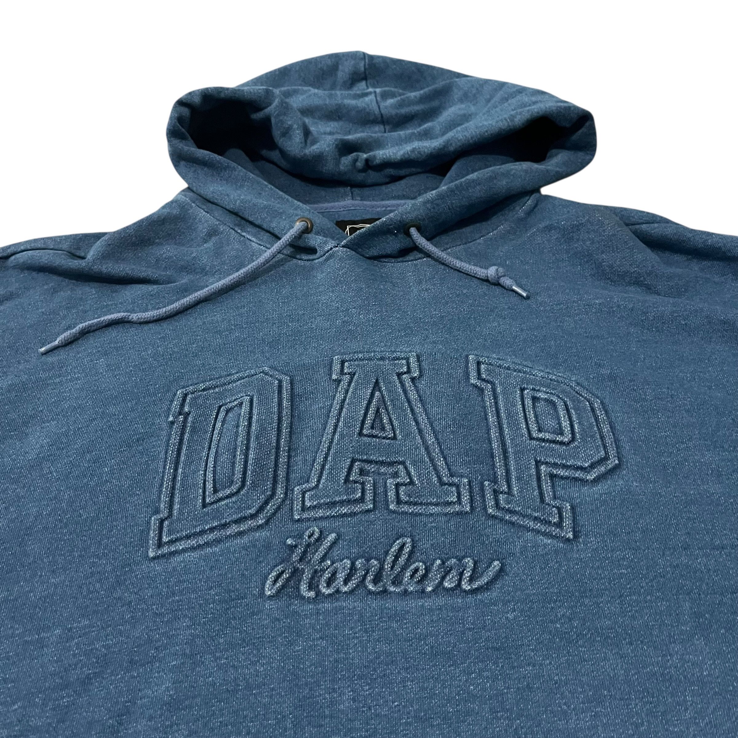 Dapper Dan × Gap GAP x Dapper Dan Denim Blue Embossed Hoodie Size US XXL / EU 58 / 5 - 2 Thumbnail