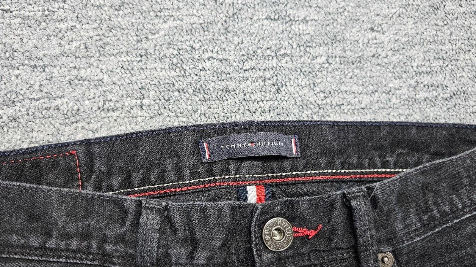 Tommy Hilfiger Tommy Hilfiger Denton Stretch Straight Jeans W32 Faded Black Size US 32 / EU 48 - 9 Thumbnail