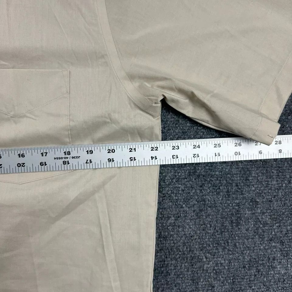 Stafford Stafford Shirt Mens 16 Regular Fit Travel Broadcloth Button Size US L / EU 52-54 / 3 - 4 Thumbnail