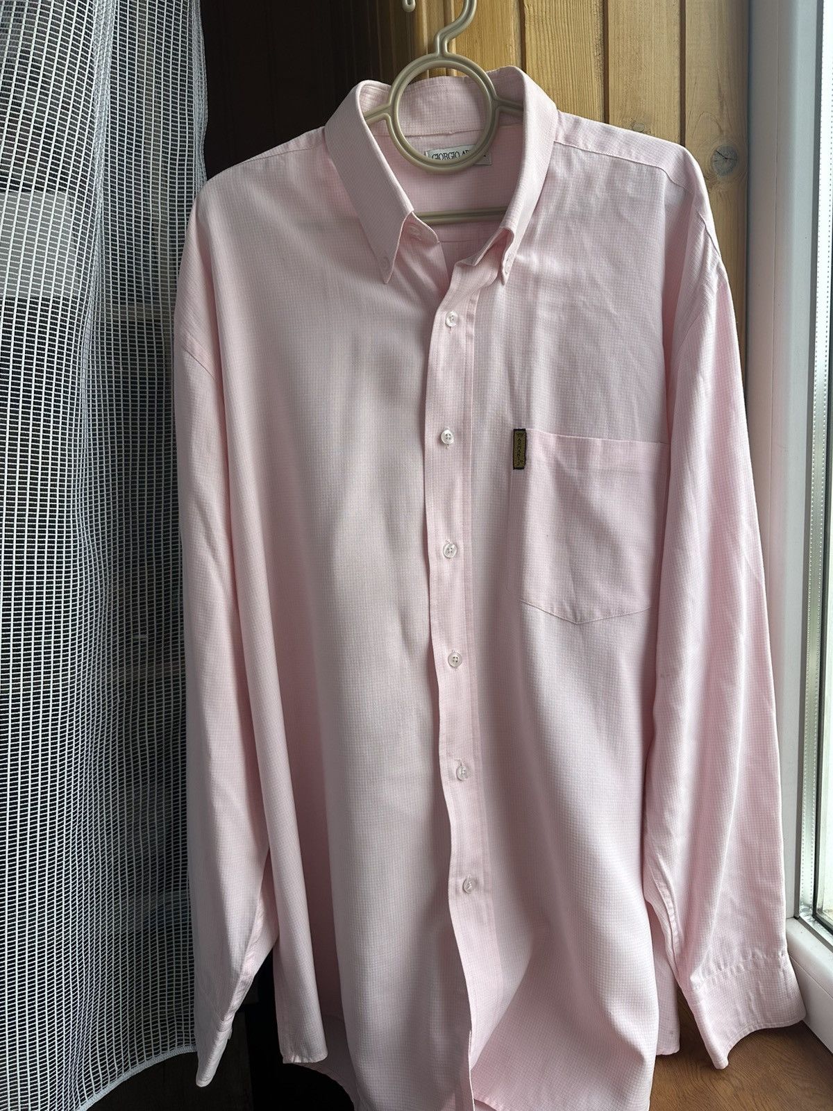 Giorgio Armani Luxury Giorgio Armani Le Collezioni Shirt Men's Size XLPink Size US XL / EU 56 / 4 - 1 Thumbnail