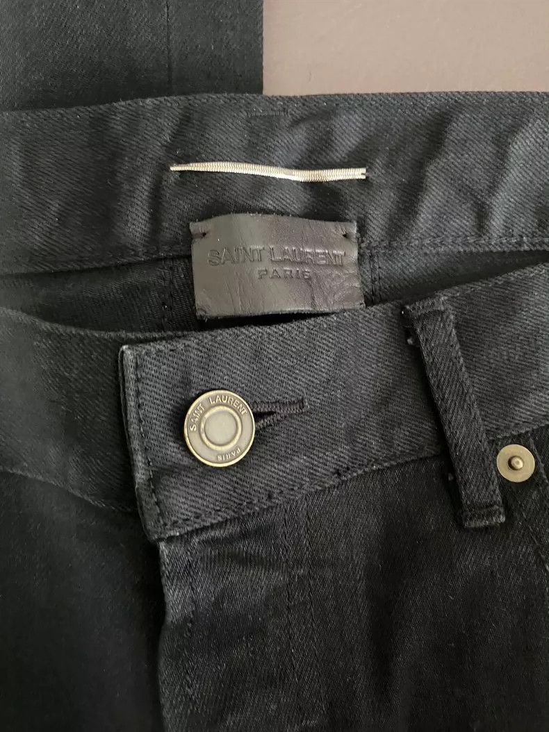 Saint Laurent Paris Saint Laurent Paris 15 FW Black Base Jeans Size US 34 / EU 50 - 2 Thumbnail