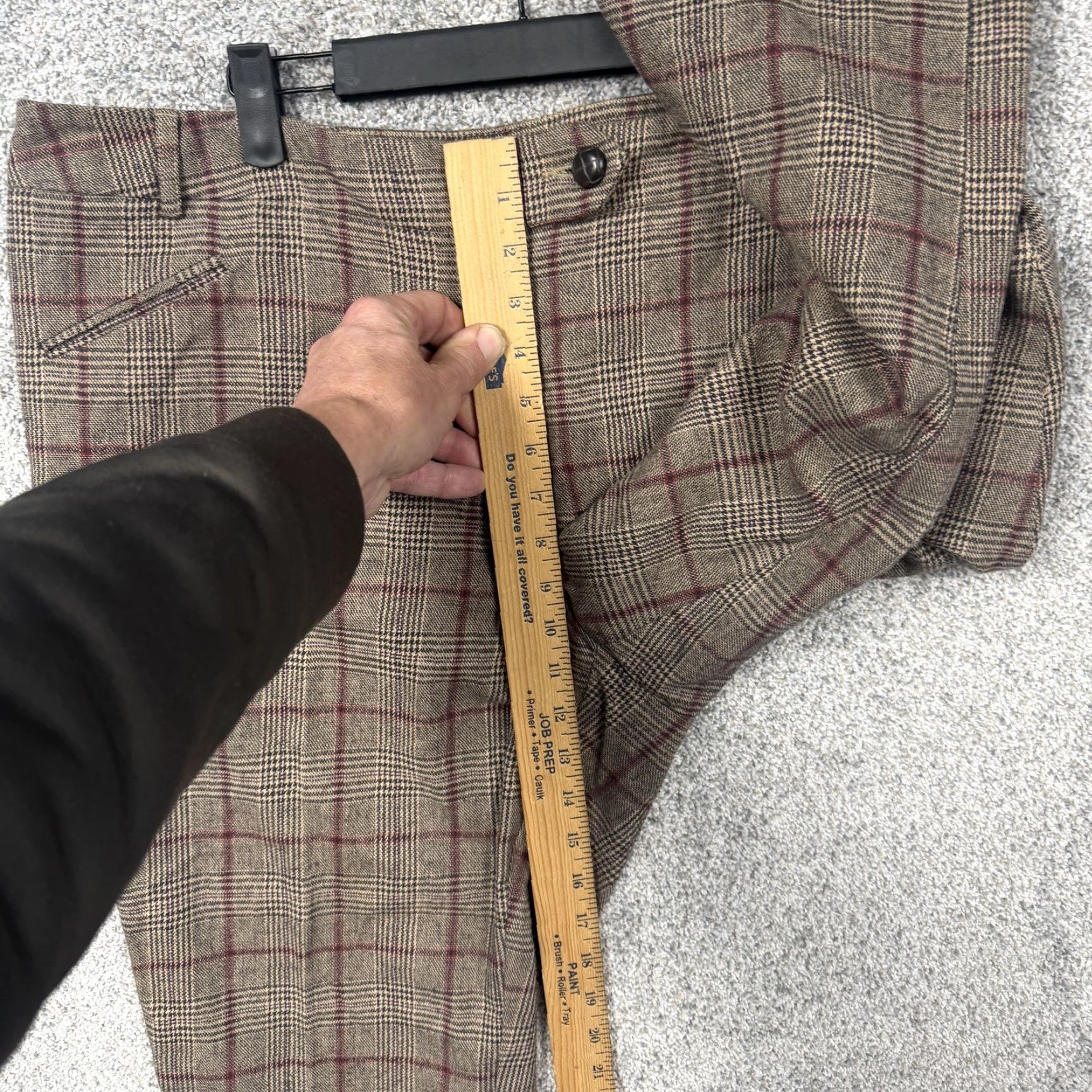 Vintage New York & Company Pants 16 38x23 Brown Plaid Crop Office Preppy Dark Academia Size 38" / US 16 / IT 52 - 5 Thumbnail