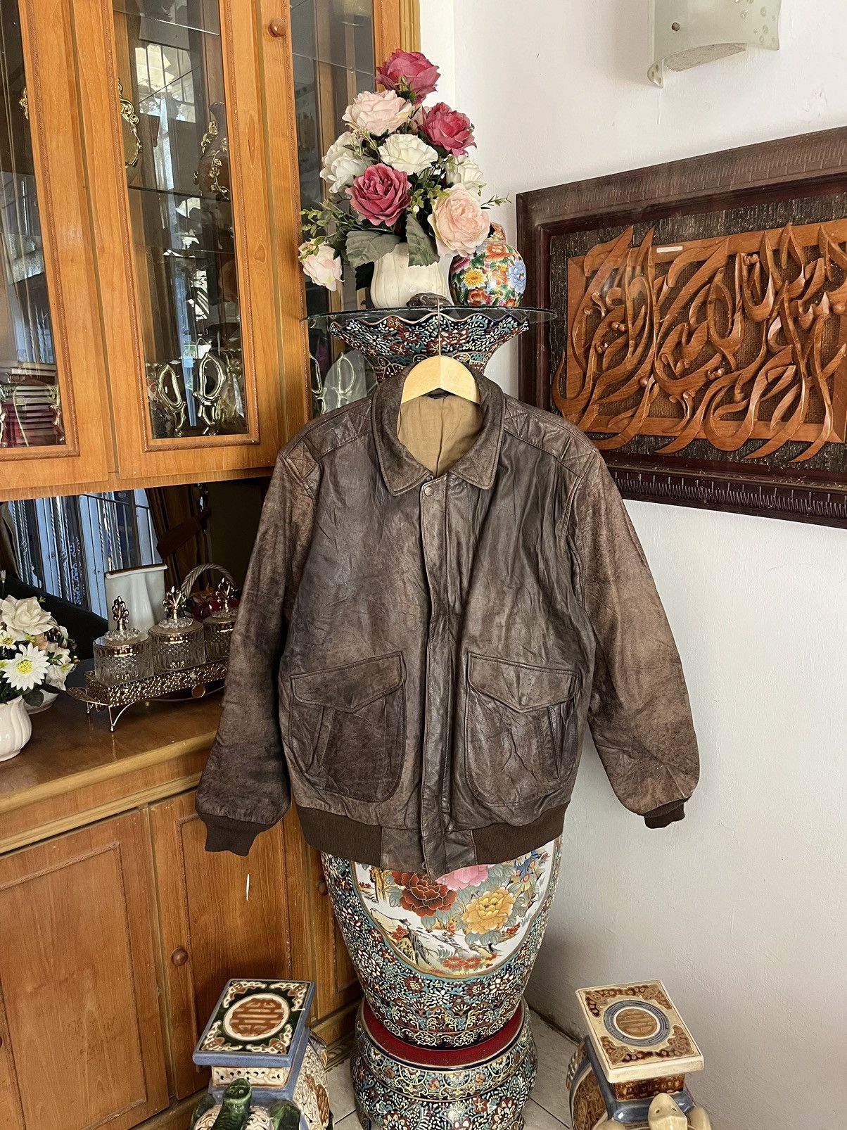 Hunt Club Vintage Hunt Club Boomber Leather Jacket Size US S / EU 44-46 / 1 - 2 Thumbnail