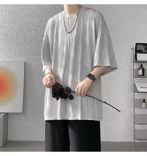 Japanese Brand Hirasawa x Eri 💎 Korean Wave Pleated Relaxed Tee T-shirt Size US XL / EU 56 / 4 - 3 Thumbnail