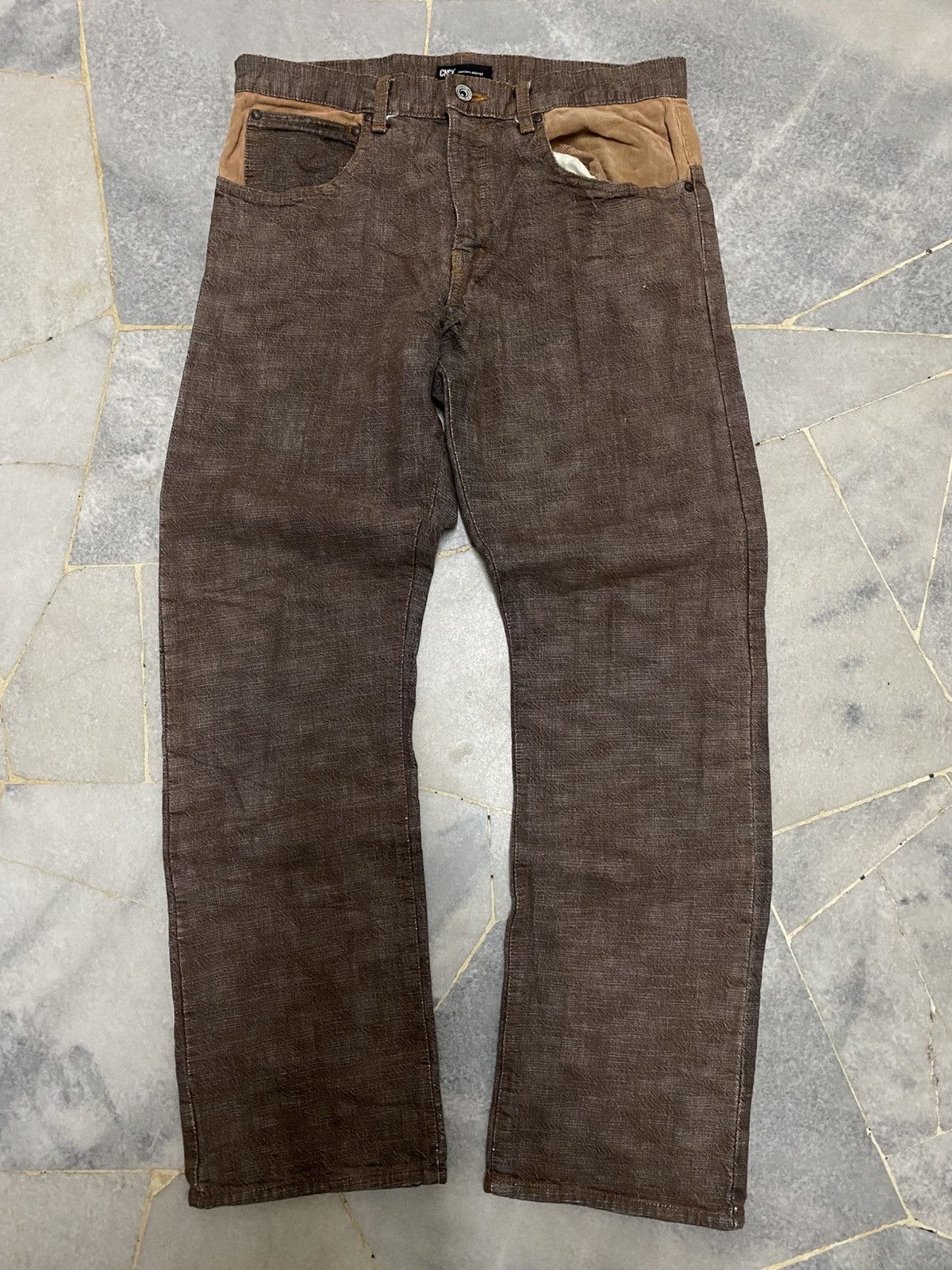 Japanese Brand Archive CNCV Concave Attempt Hybrid Corduroy Pants Size US 32 / EU 48 - 1 Thumbnail