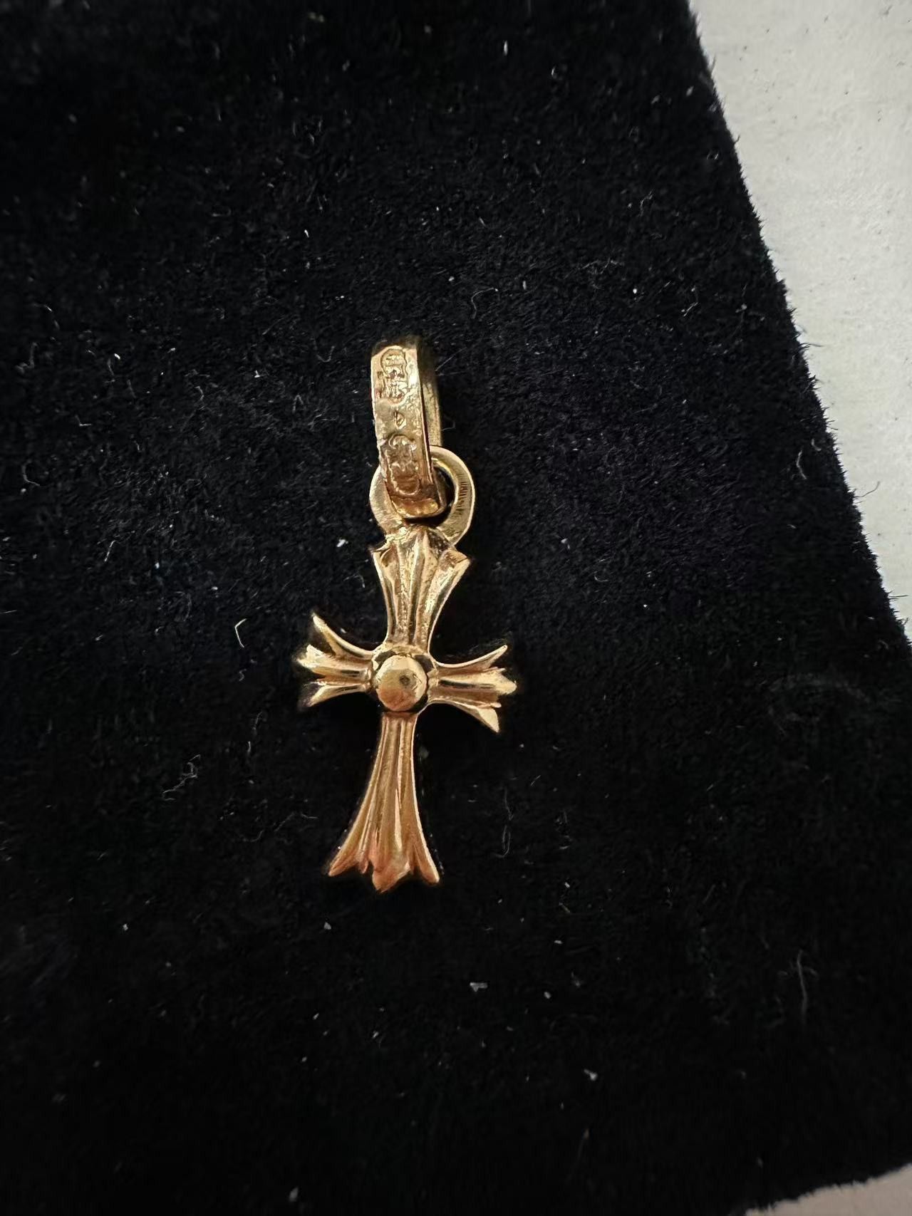Chrome Hearts Chrome Hearts Blue Saph Babyfat Cross Charm Pendant Size ONE SIZE - 6 Thumbnail