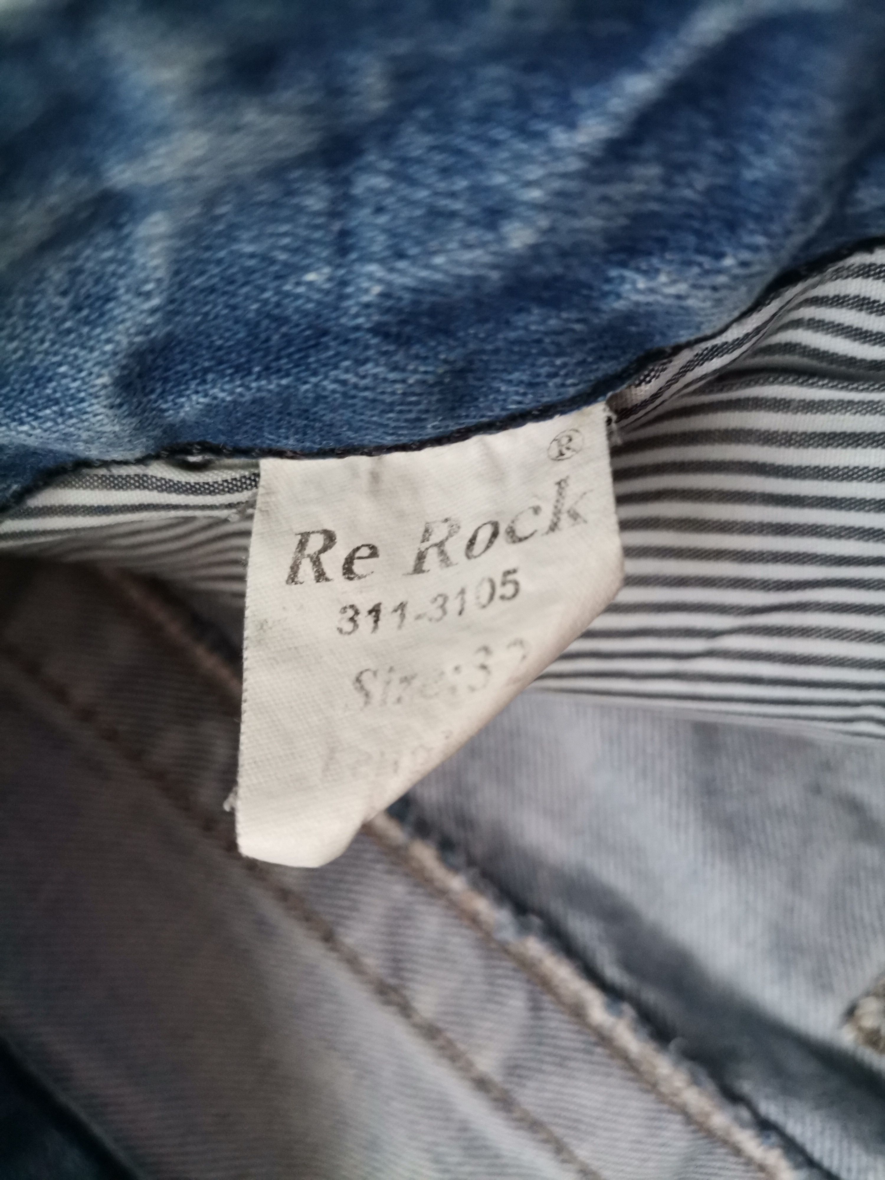 Vintage Vintage Rerock Distressed Patchwork Jeans Size US 32 / EU 48 - 4 Thumbnail