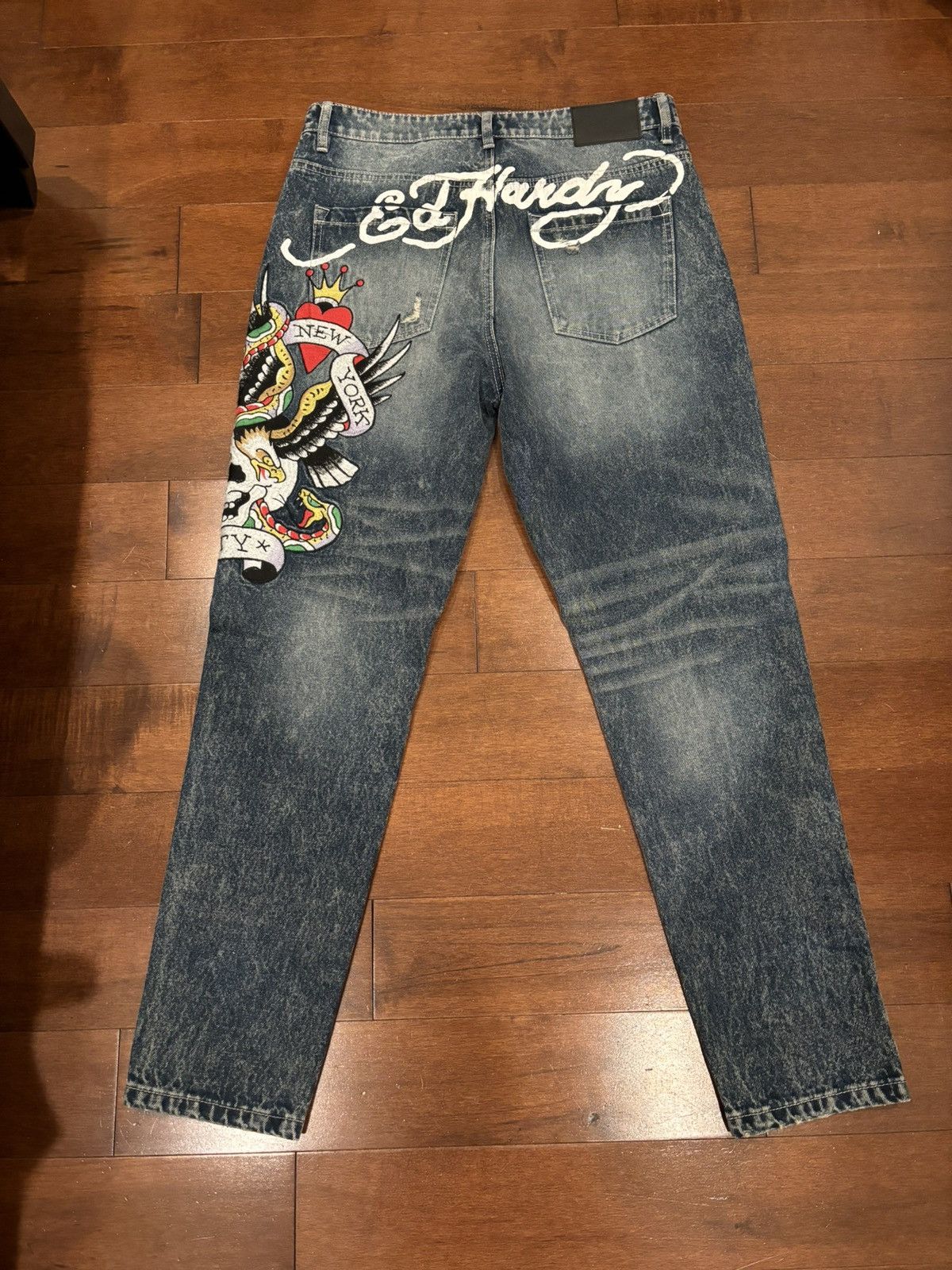 Ed Hardy Ed Hardy NYC SKULL SLIM TAPER JEAN Size US 32 / EU 48 - 1 Thumbnail