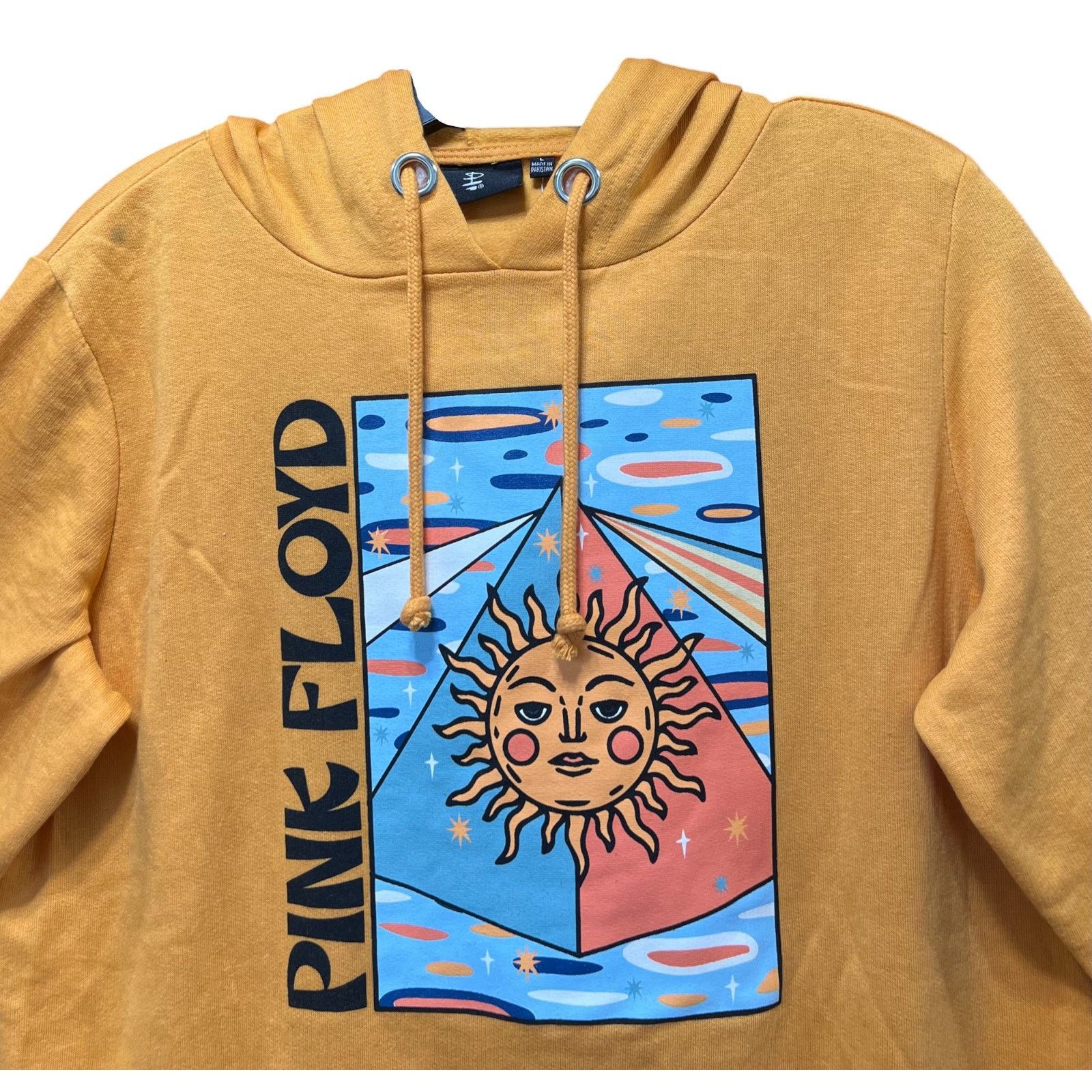 Pink Floyd Pink Floyd - Men's Long Sleeve Hooded Sweatshirt - Yellow - Size US L / EU 52-54 / 3 - 11 Thumbnail