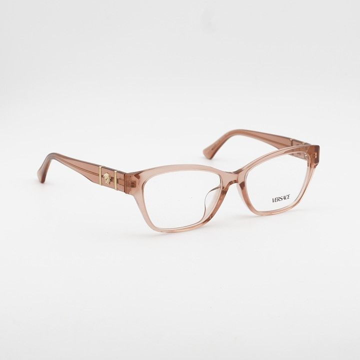 Versace Versace VE3344F 5434 Eyeglasses Brown 54mm Cat Eye Frame Size ONE SIZE - 6 Thumbnail